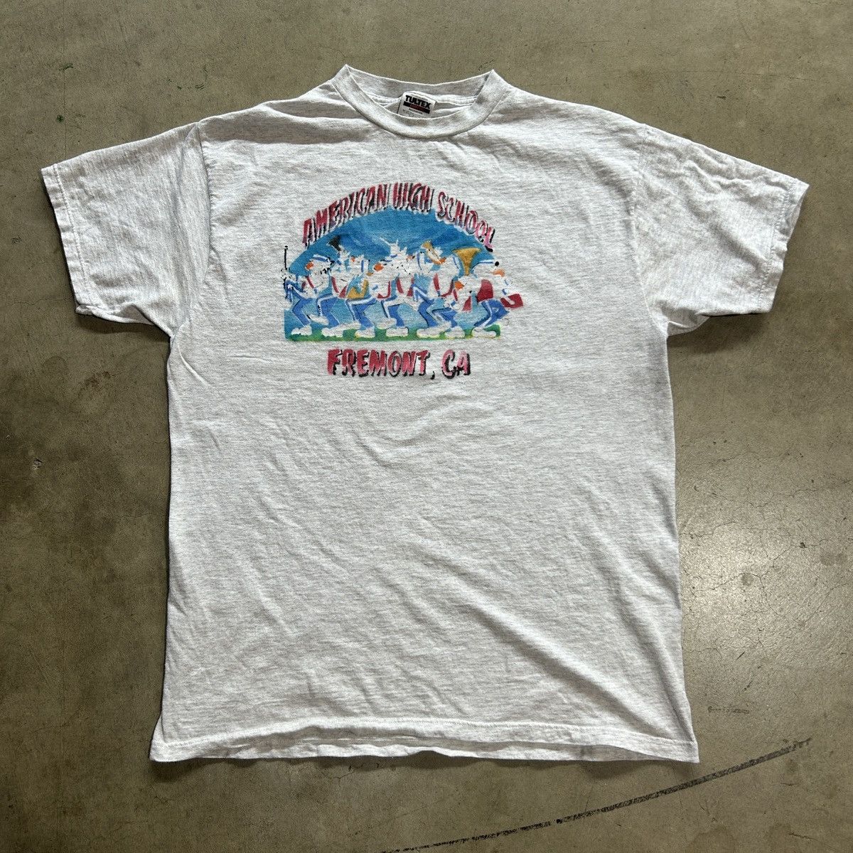 Vintage VTG American Highschool Fremont CA Airbrush Tee Tultex Size US XL / EU 56 / 4 - 1 Thumbnail