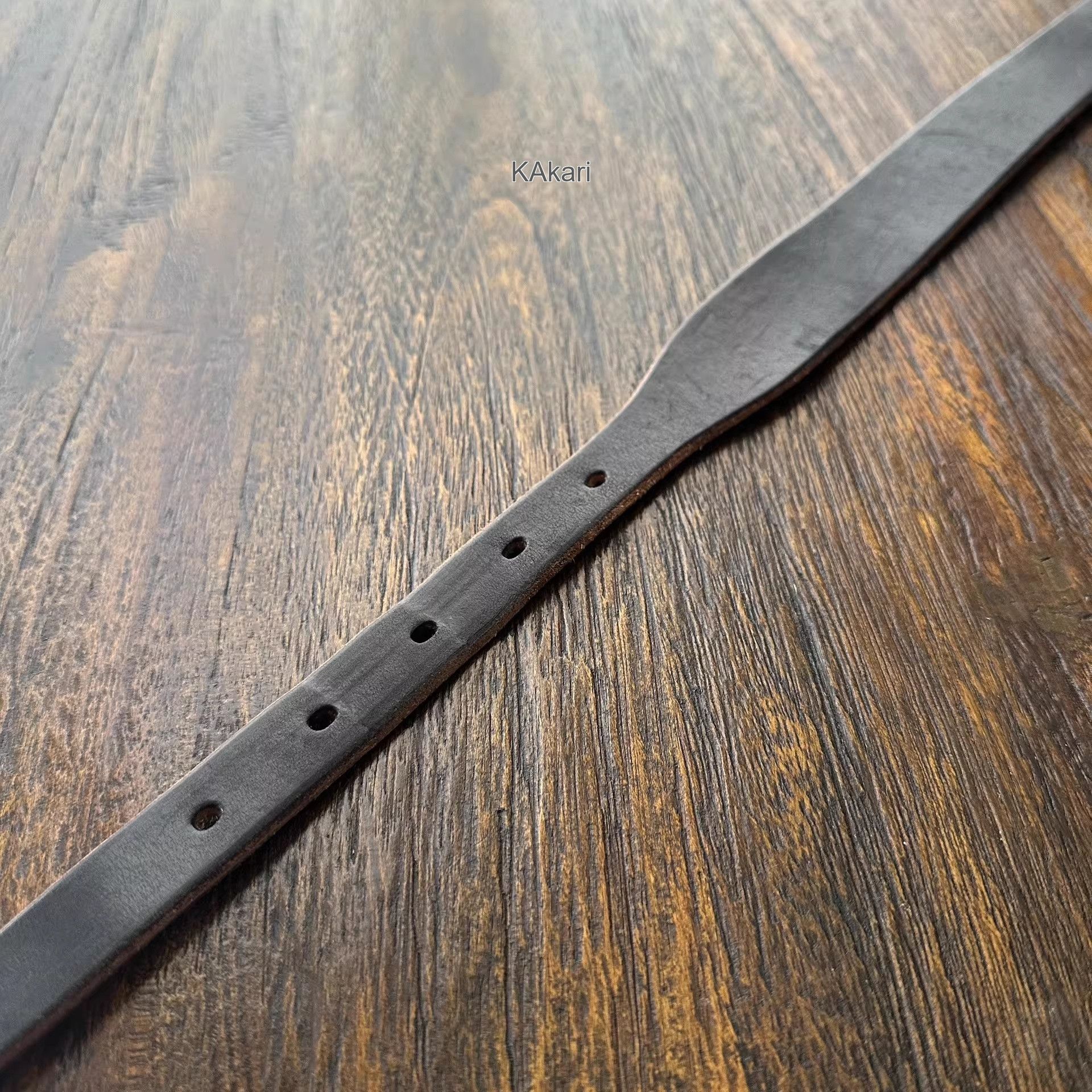 Iroquois Japan WAIS x IKENOHATA 32 English Saddle Leather Belt Size ONE SIZE - 7 Thumbnail