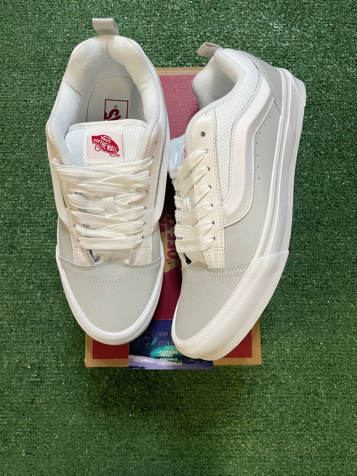 Vans Vans Knu Old Skool skate white/red Size US 10 / EU 43 - 1 Thumbnail
