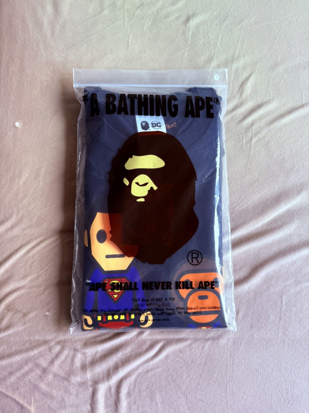 Bape × DC Comics 2XL BAPE x DC Baby Milo Superman navy relaxed fit Size US XXL / EU 58 / 5 - 13 Thumbnail