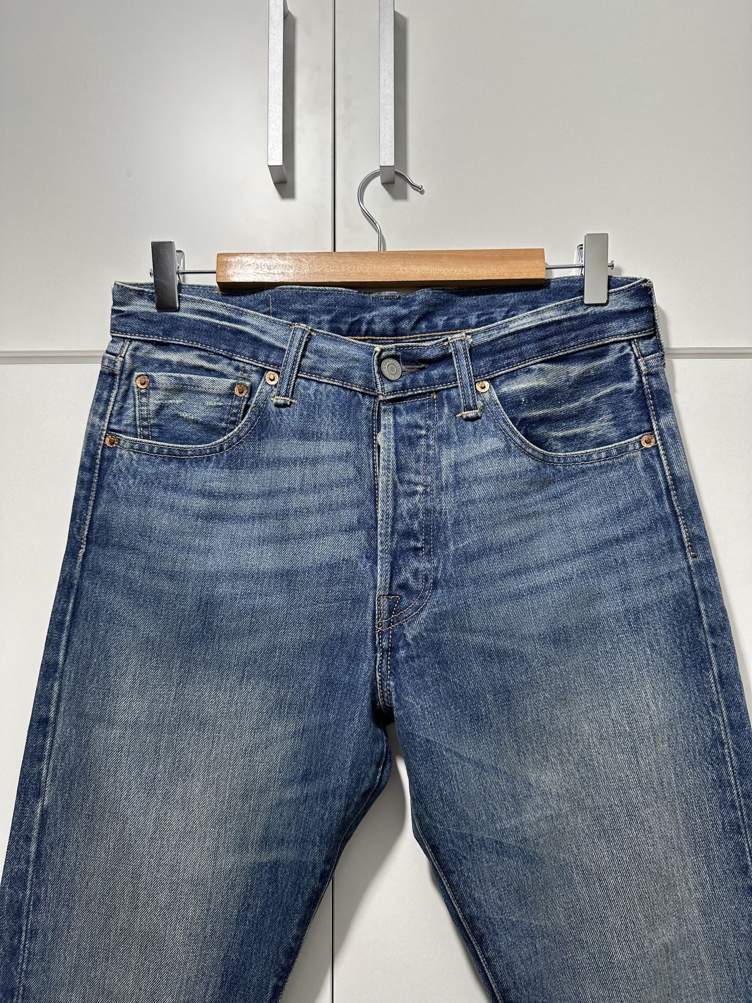 Levi's Levi's 501 Blue Straight Denim Jeans W30 L 30 Size US 30 / EU 46 - 3 Thumbnail