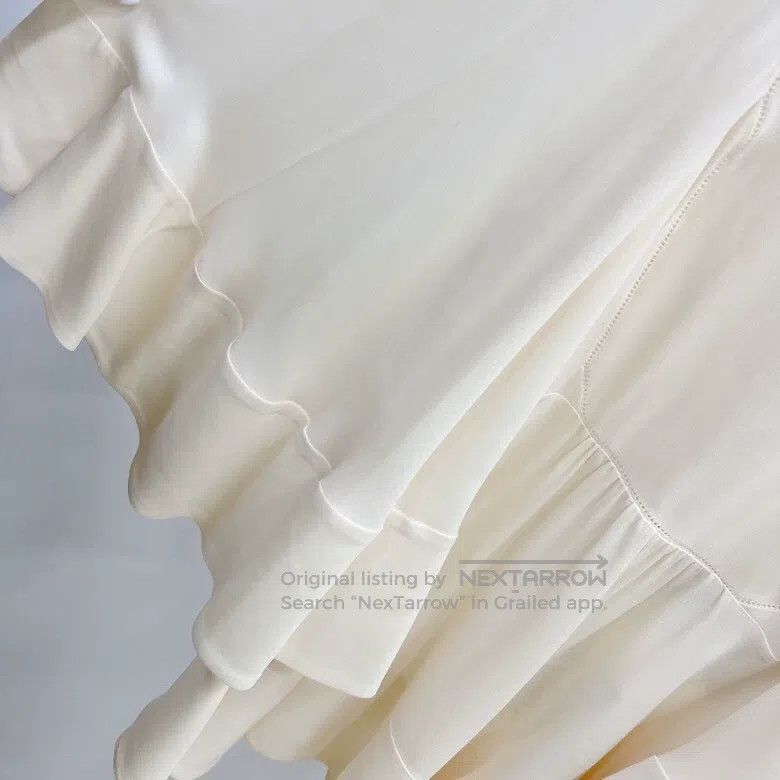 Other Valentino Beige white silk top Size S / US 4 / IT 40 - 5 Thumbnail