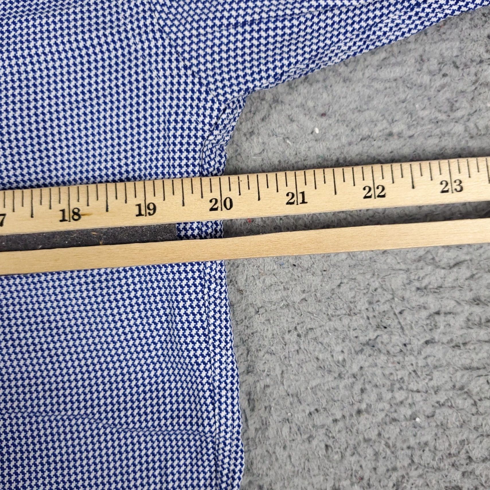 Ben Sherman Ben Sherman Dress Shirt Men’s 15 Blue Solid Long Sleeve Button-Up Collar Classic Size 40R - 5 Thumbnail