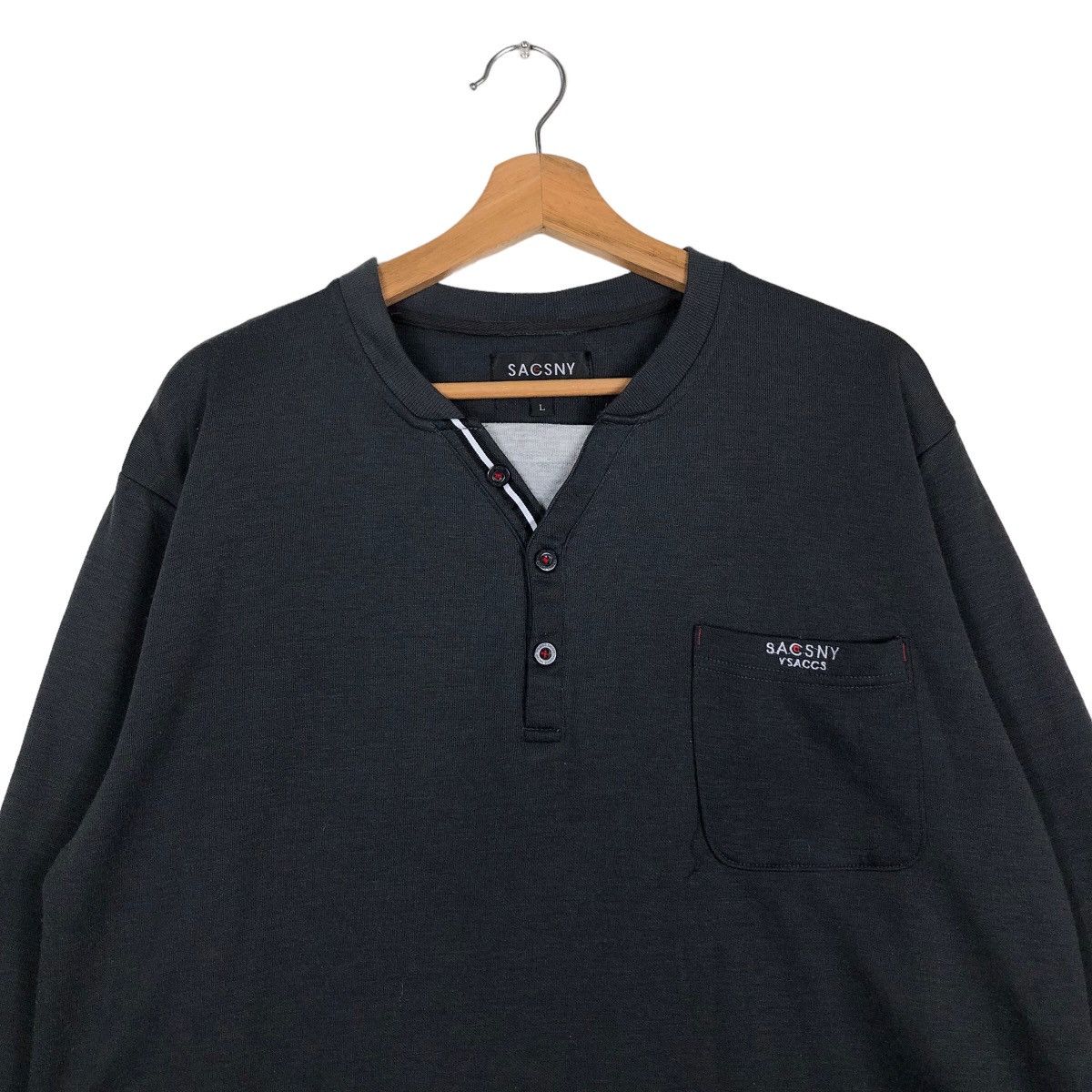 Japanese Brand 🔥VINTAGE LONG SLEEVE SWEATSHIRT SACSNY Y’SACCS JAPAN Size US L / EU 52-54 / 3 - 3 Thumbnail