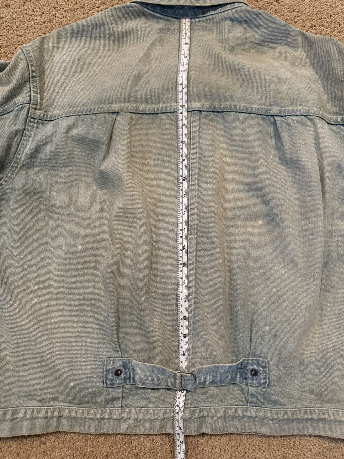 A.PRESSE A.PRESSE 1st Type Denim Jacket - bleach processing