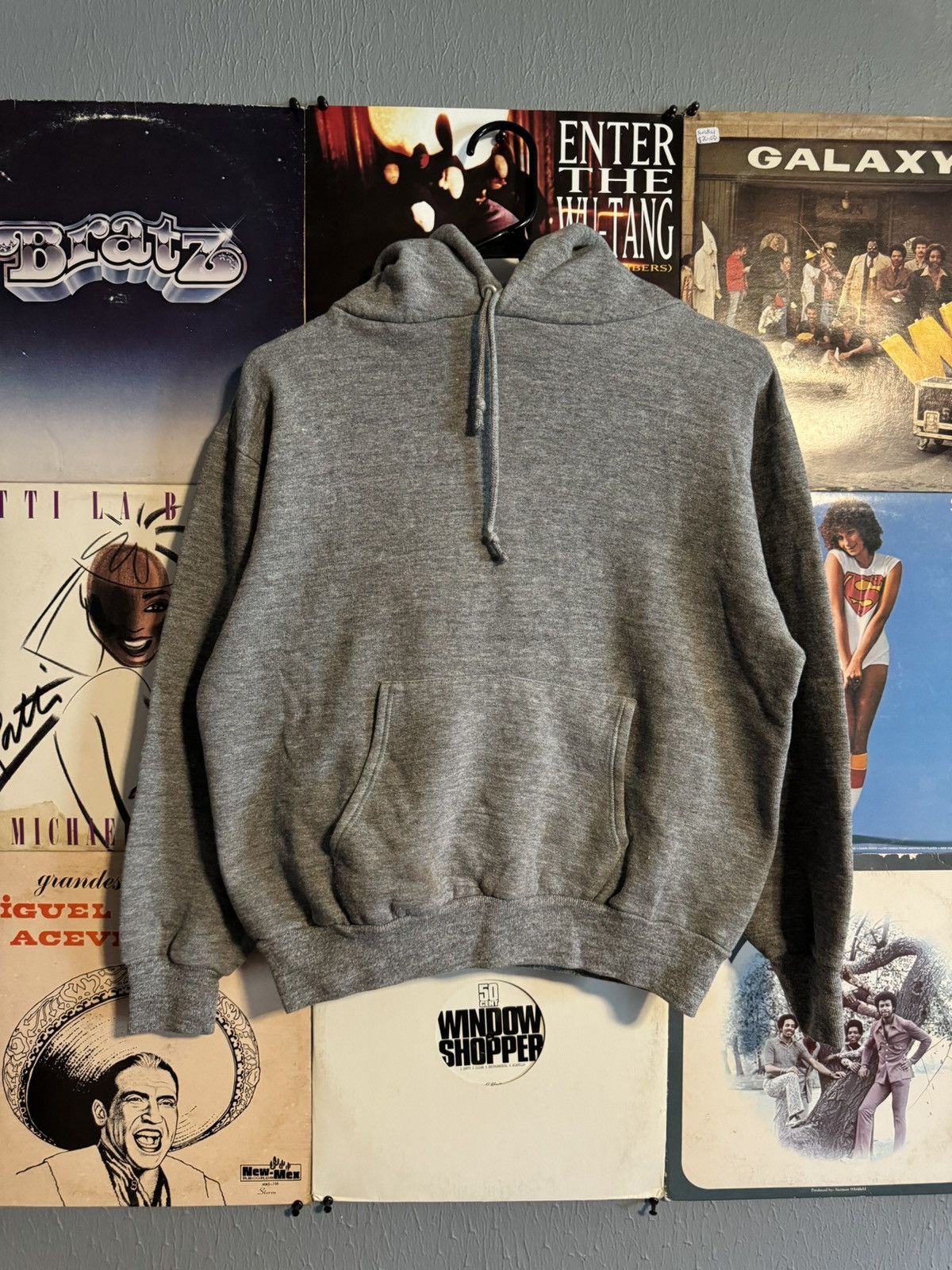 Vintage Vintage 80s Blank Hoodie Size US M / EU 48-50 / 2 - 1 Thumbnail