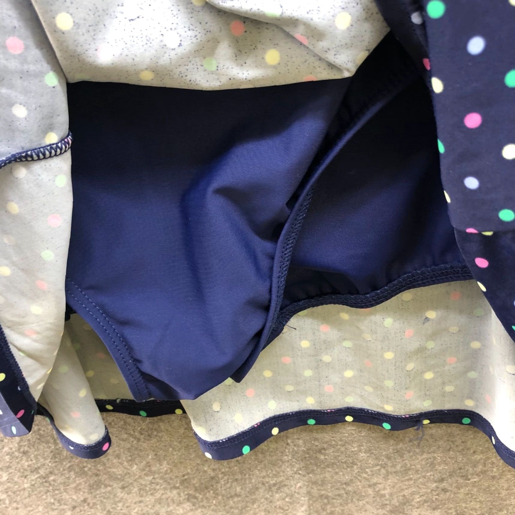 Talbots VINTAGE Talbots Swim Dress 24W Blue Polka Dot Padded One Piece Swimsuit Women 24W Ball? Size 4XL / US 24-26 - 7 Thumbnail