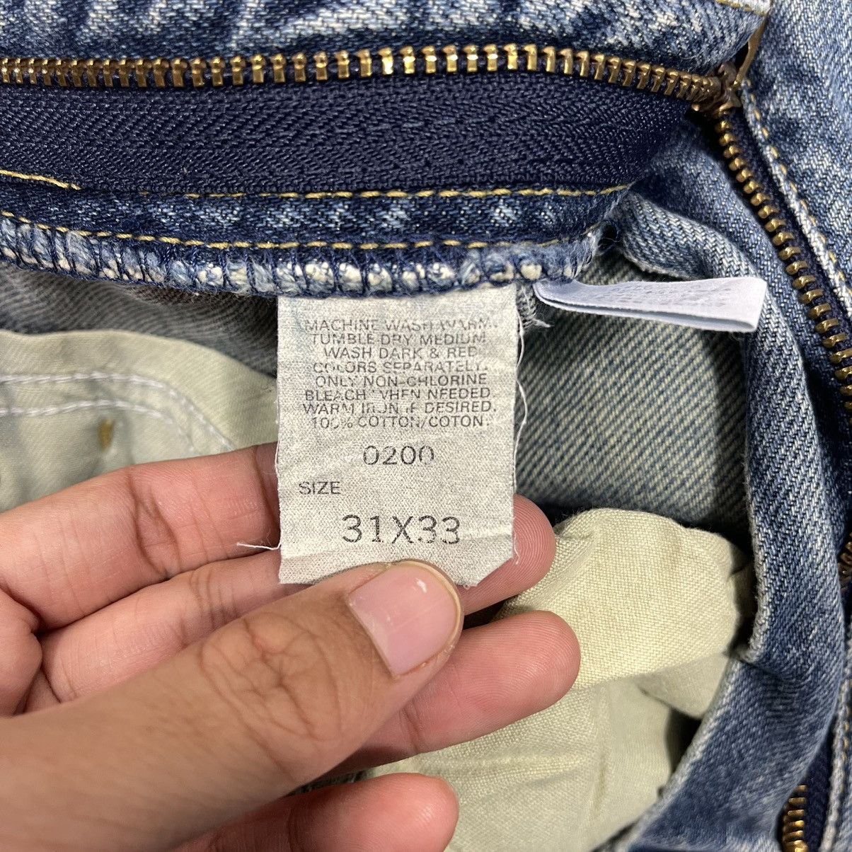 Japanese Brand Vintage 90s Lee Rider Zipper fly Ripped Denim W31 Size US 31 - 19 Thumbnail