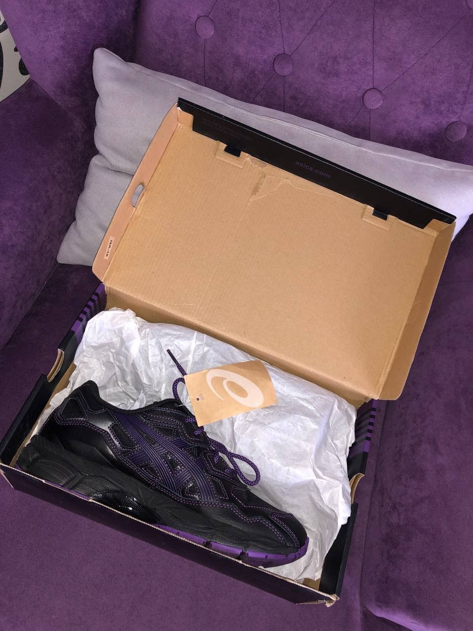 Asics Asics Gel-NYC Needles Black Purple Size US 9.5 / EU 42-43 - 3 Thumbnail