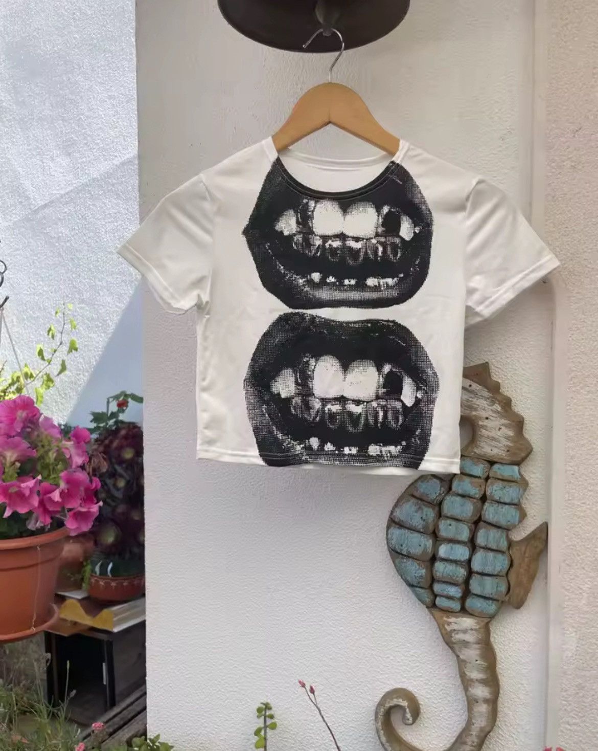 Other Punk Y2K Baby Short Sleeve Top Gothic Street T-shirt Size M / US 6-8 / IT 42-44 - 2 Thumbnail