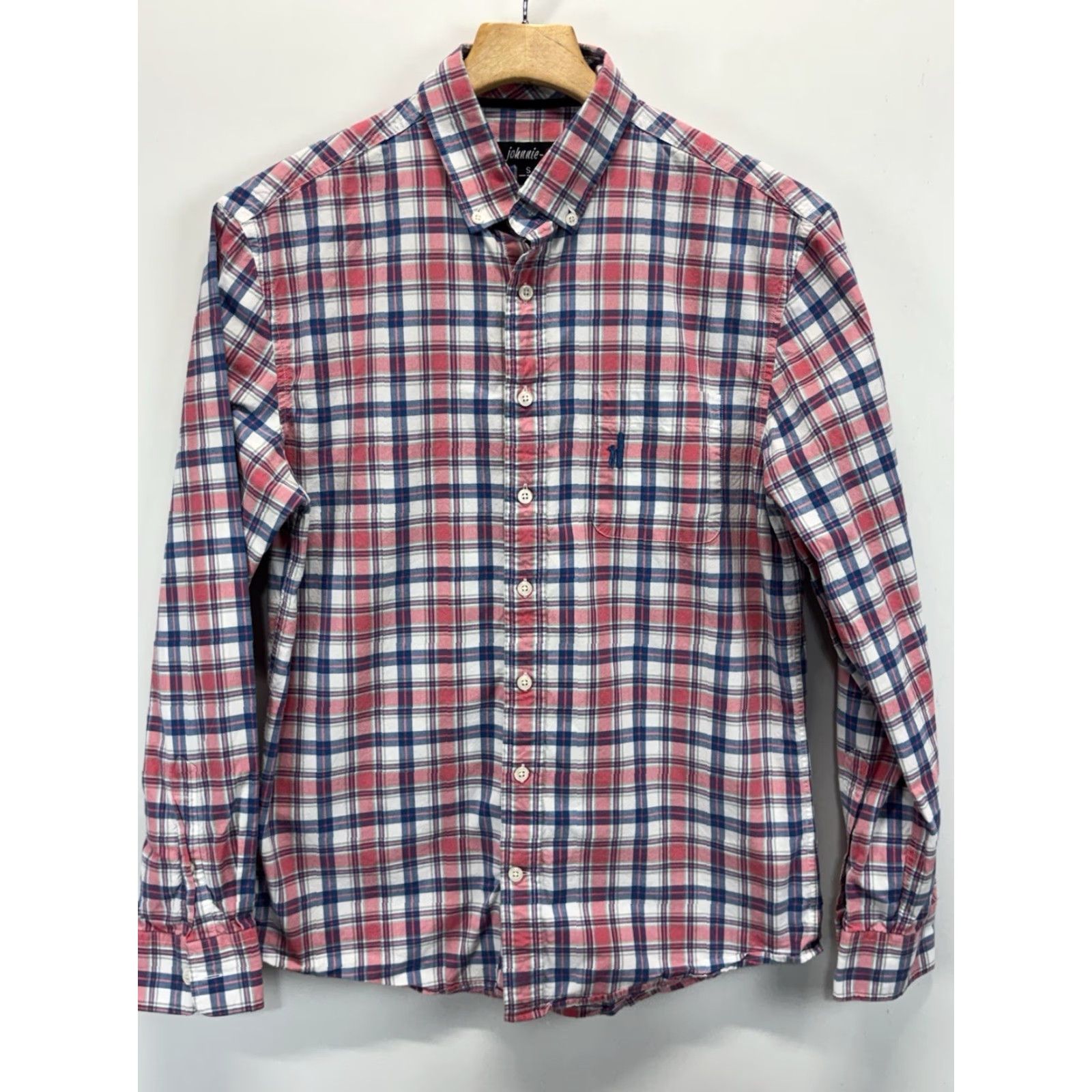 johnnie-O Johnnie-O Wright Button-Down Shirt Men’s Small Multicolor Plaid Logo Pocket Size US S / EU 44-46 / 1 - 2 Thumbnail