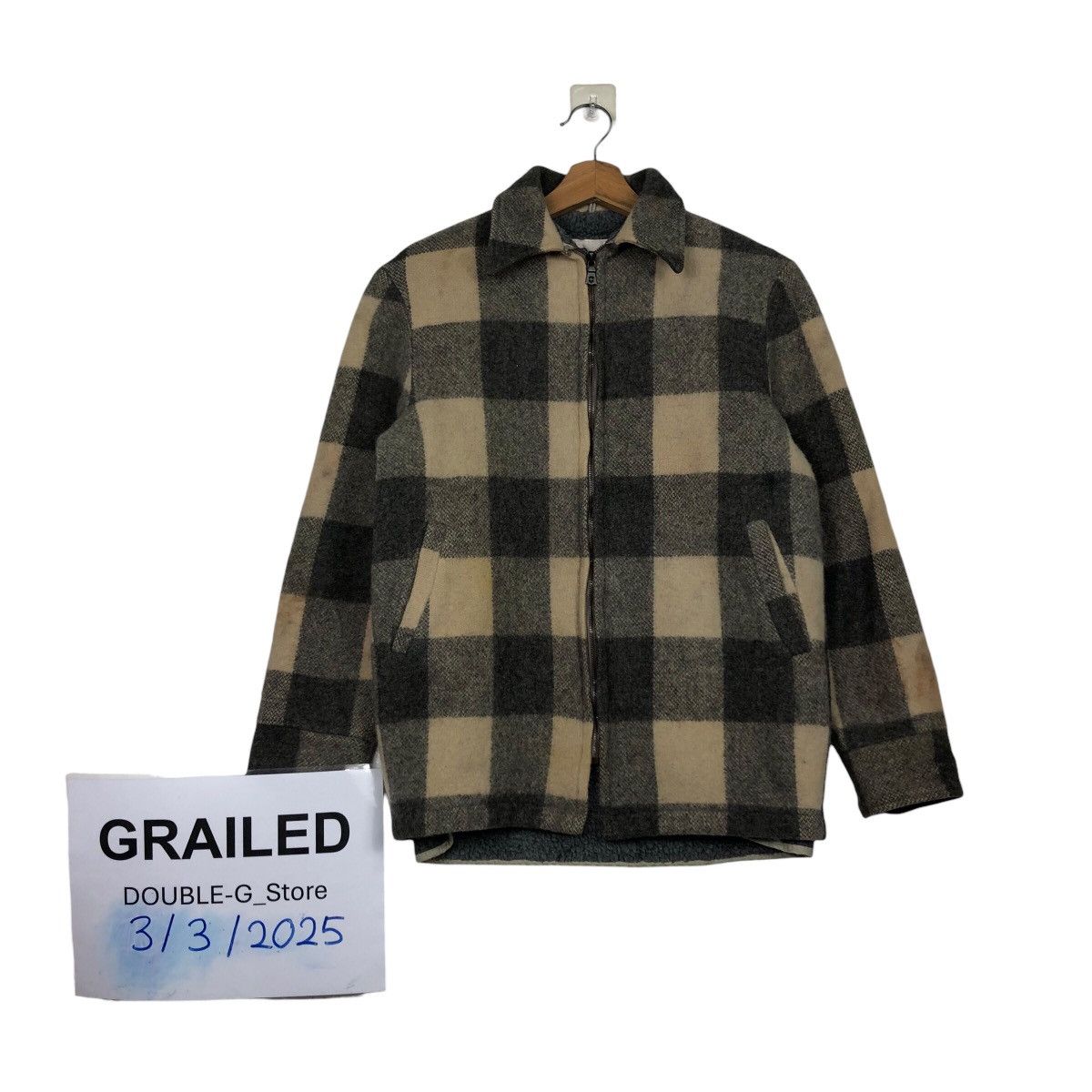 Woolrich Woolen Mills 📌Vintage Bomber Jacket Woolrich Tartan Design Blanket Size US S / EU 44-46 / 1 - 1 Thumbnail