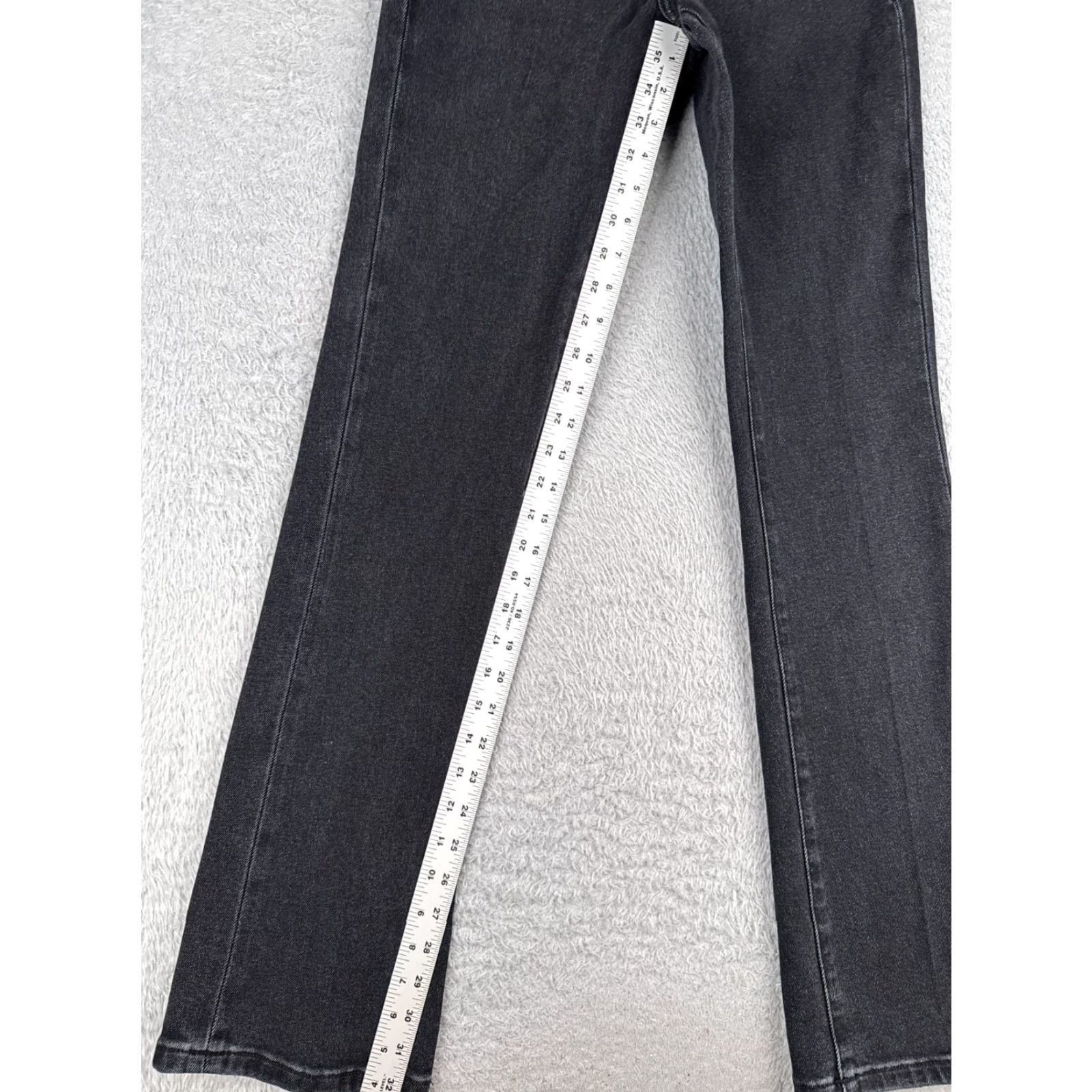 Vintage Dear John Jeans Women Bootcut 25 Black Denim Cotton 5-Pocket High Rise 25x33 Regular Classic Knit? Size 42" / US 20 - 7 Thumbnail