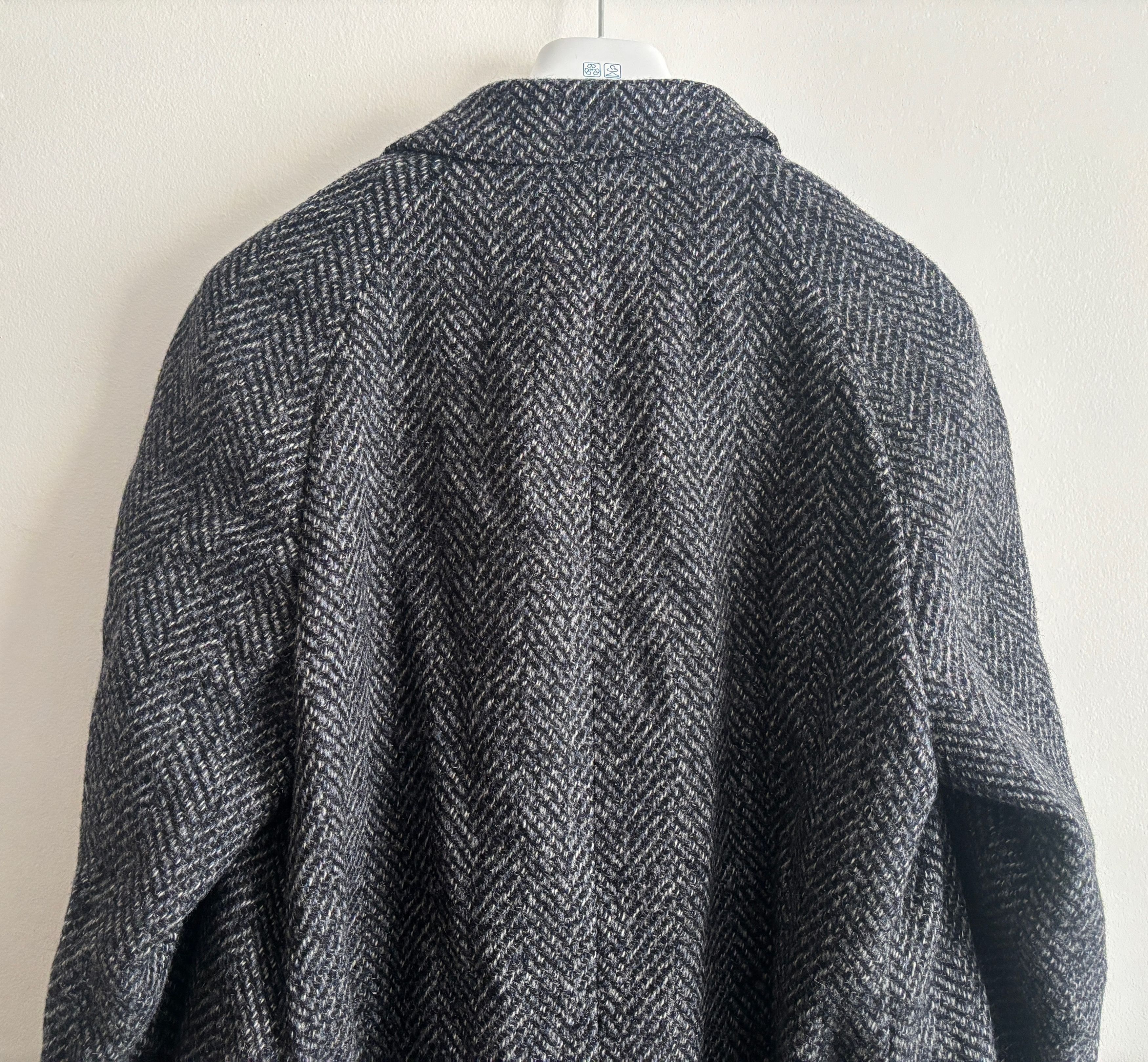 Vintage Haute Rive Paris Herringbone Belted Balmacaan Overcoat Size US M / EU 48-50 / 2 - 14 Thumbnail