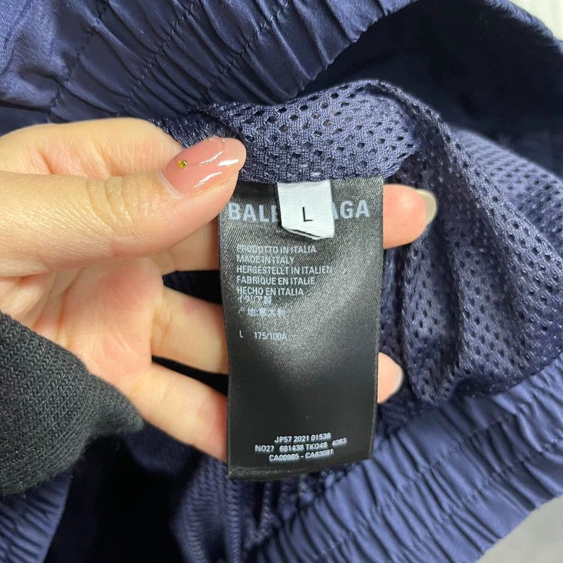 Balenciaga Balenciaga Indigo striped letter stand up collar insert sle Size US L / EU 52-54 / 3 - 3 Thumbnail