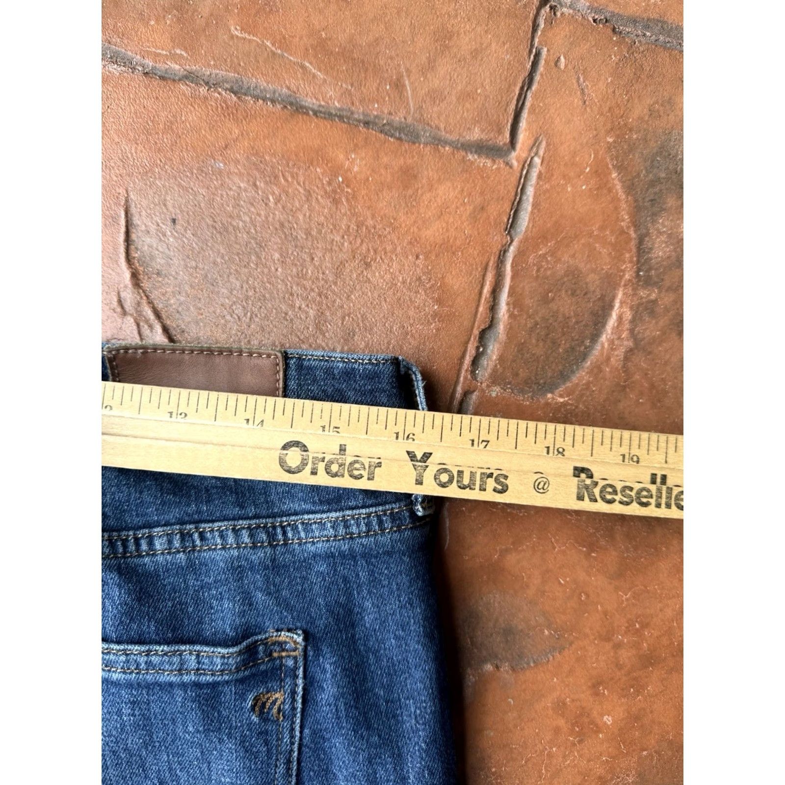 Madewell Madewell Slim Boy Jeans Women’s 28 Straight Frayed Distressed Blue Cotton Polyester Spandex Denim 5-Pocket Regular Rise Size 28" / US 6 / IT 42 - 7 Thumbnail