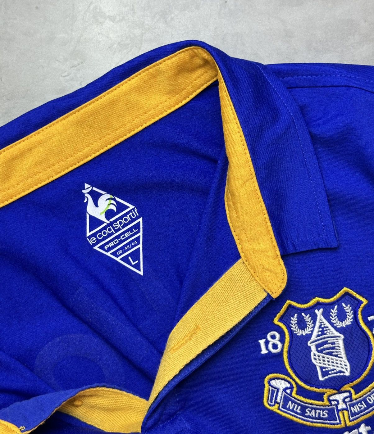 Le Coq Sportif Everton Jersey Vellios 27 Premier League Le Coq Sportif Sz L Size US L / EU 52-54 / 3 - 6 Thumbnail