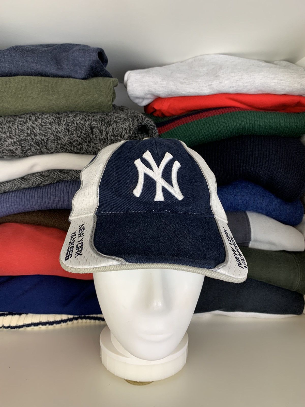 New York Yankees × Vintage Vintage New York Yankees Big Logo Cap Hat Size ONE SIZE - 1 Thumbnail