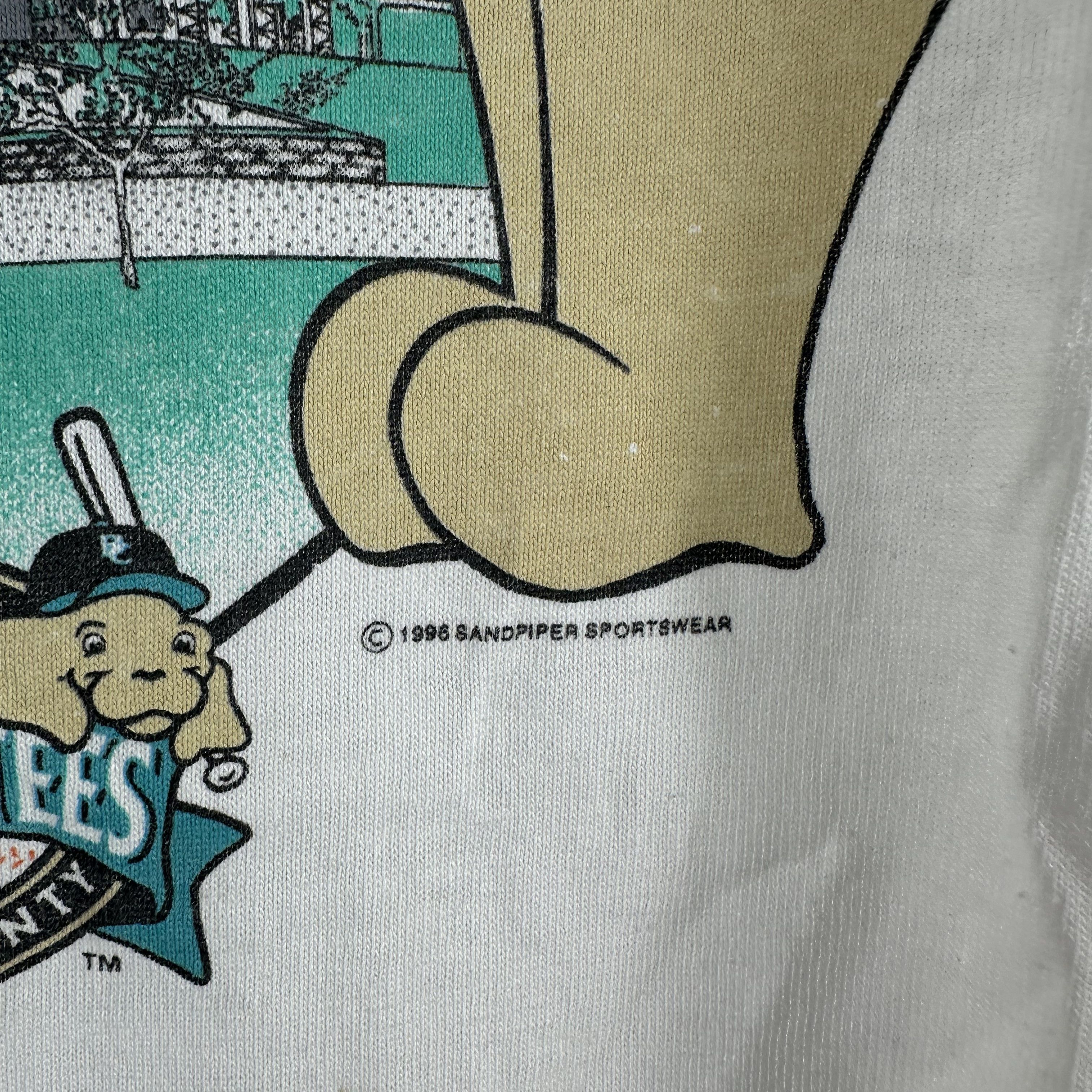 Vintage Vintage 1996 Florida Marlins Manatees Baseball MLB T-shirt Size US XL / EU 56 / 4 - 5 Thumbnail