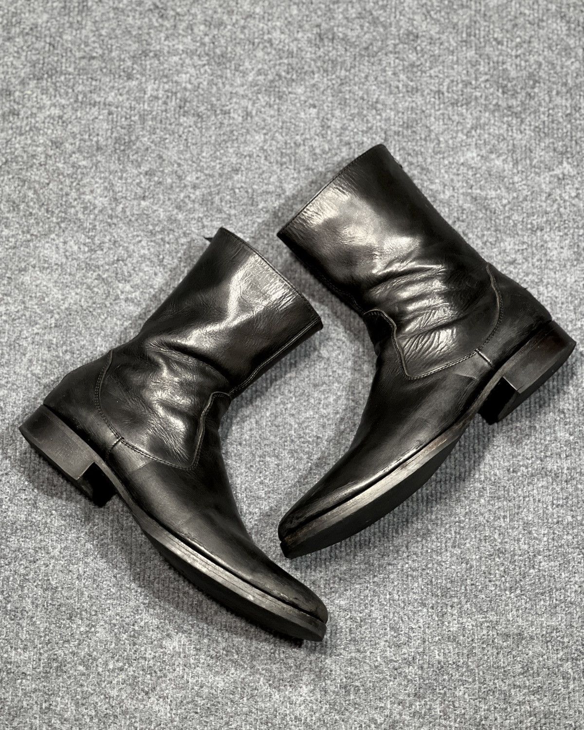 Japanese Brand Moonage Devilment Back Zip Black Boot Size US 9.5 / EU 42-43 - 4 Thumbnail