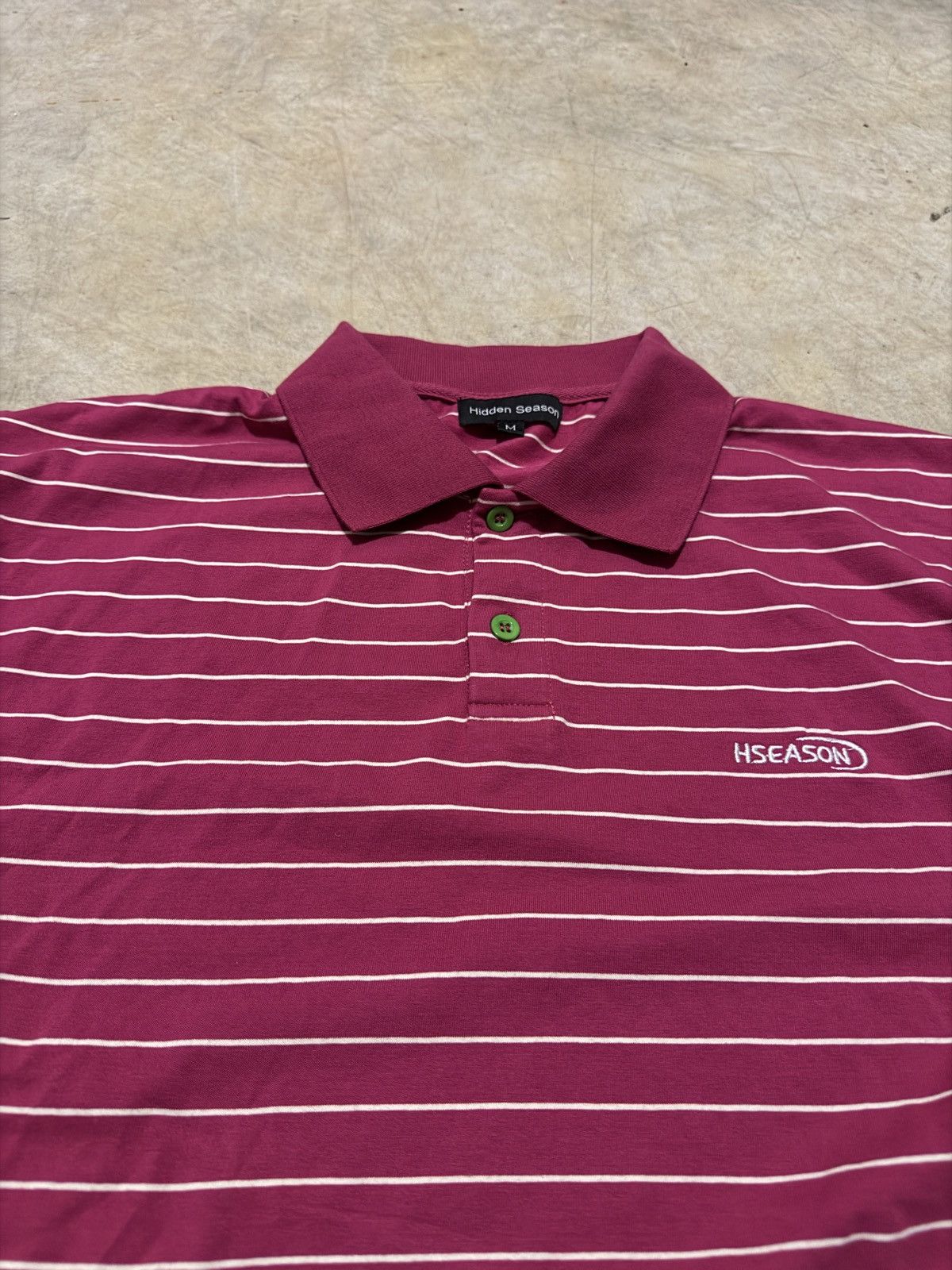 Other Hidden Season Pink Striped Polo Size US M / EU 48-50 / 2 - 2 Thumbnail
