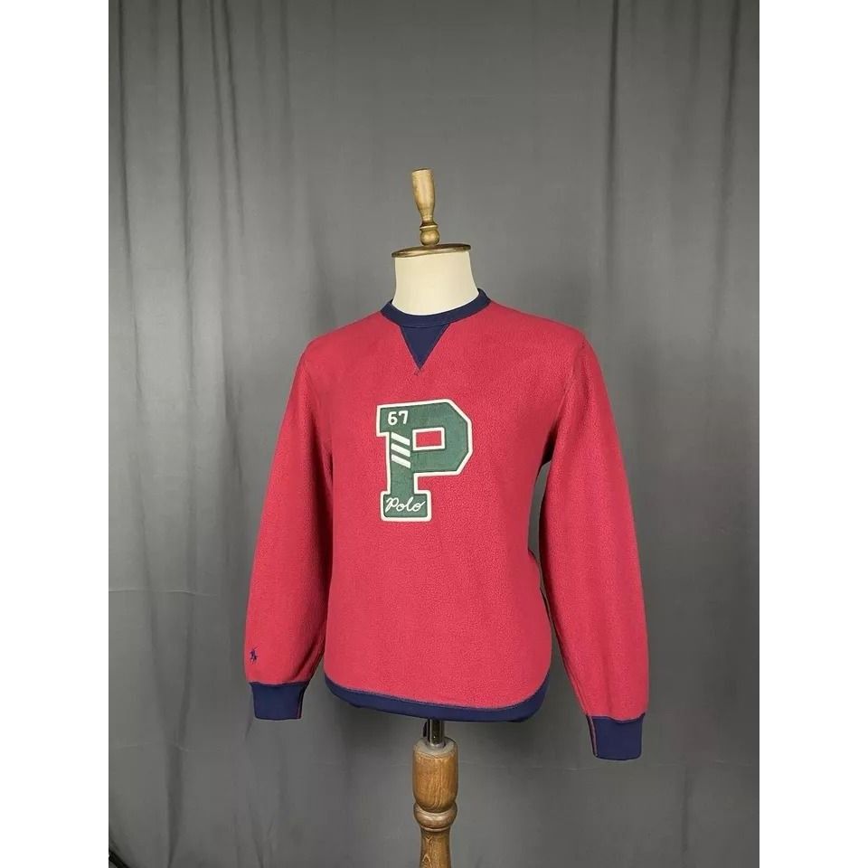 Polo Ralph Lauren Polo Ralph Lauren Big Logo Men's Red Crewneck Sweater Size S Size US S / EU 44-46 / 1 - 3 Thumbnail