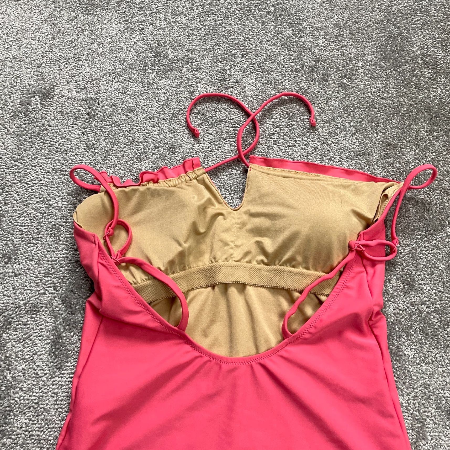 Old Navy Old Navy Swimsuit Womens Large Solid Pink Padded One Piece Backless Bathing Suit Size L / US 10 / IT 46 - 4 Thumbnail