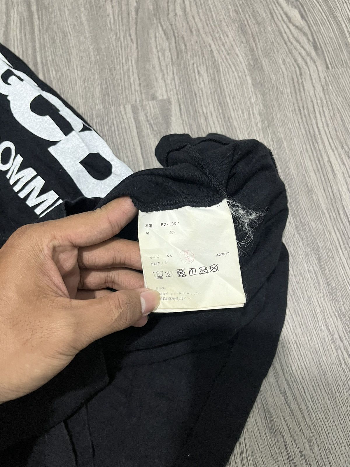 CDG by Comme des Garcons Comme des Garçons CDG Side Taped Longsleeve Thirt Size US XL / EU 56 / 4 - 6 Thumbnail