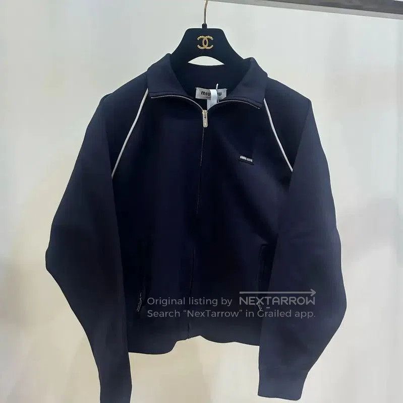 Miu Miu Miu Miu Women's Dark Blue Jacket . Size M / US 6-8 / IT 42-44 - 1 Thumbnail
