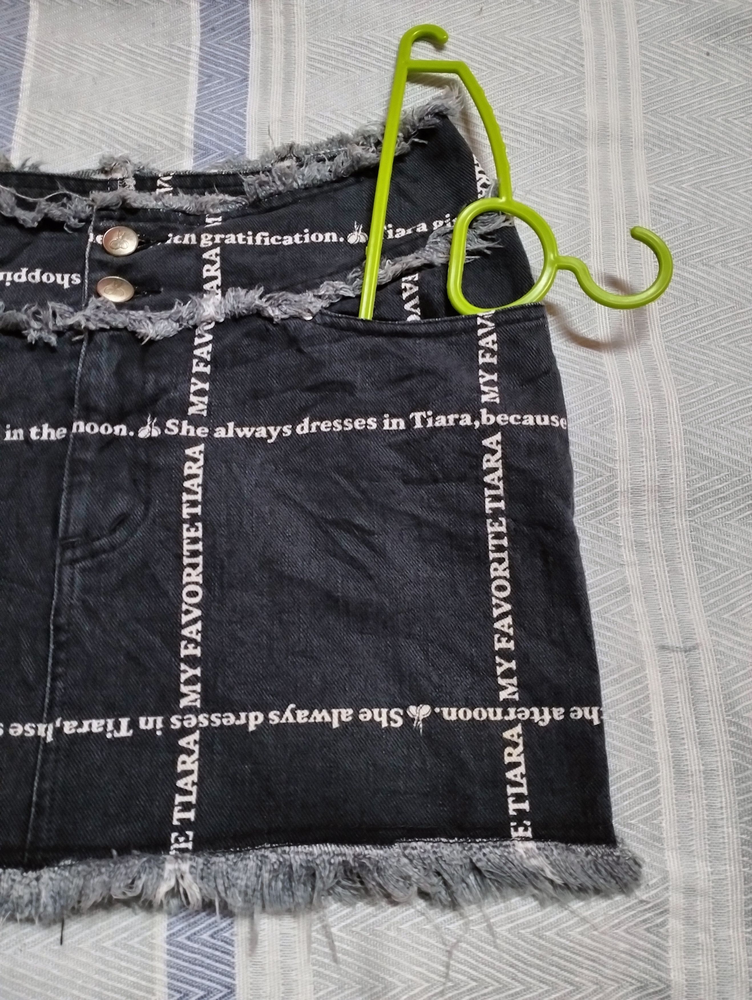 If Six Was Nine Archive💥Tiara Mini Skirt Denim Rare Design Size 27" / US 4 / IT 40 - 6 Thumbnail