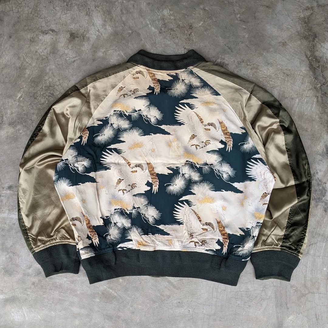 Japanese Brand Birdie Silk Souvenirs Jacket Size US L / EU 52-54 / 3 - 4 Thumbnail