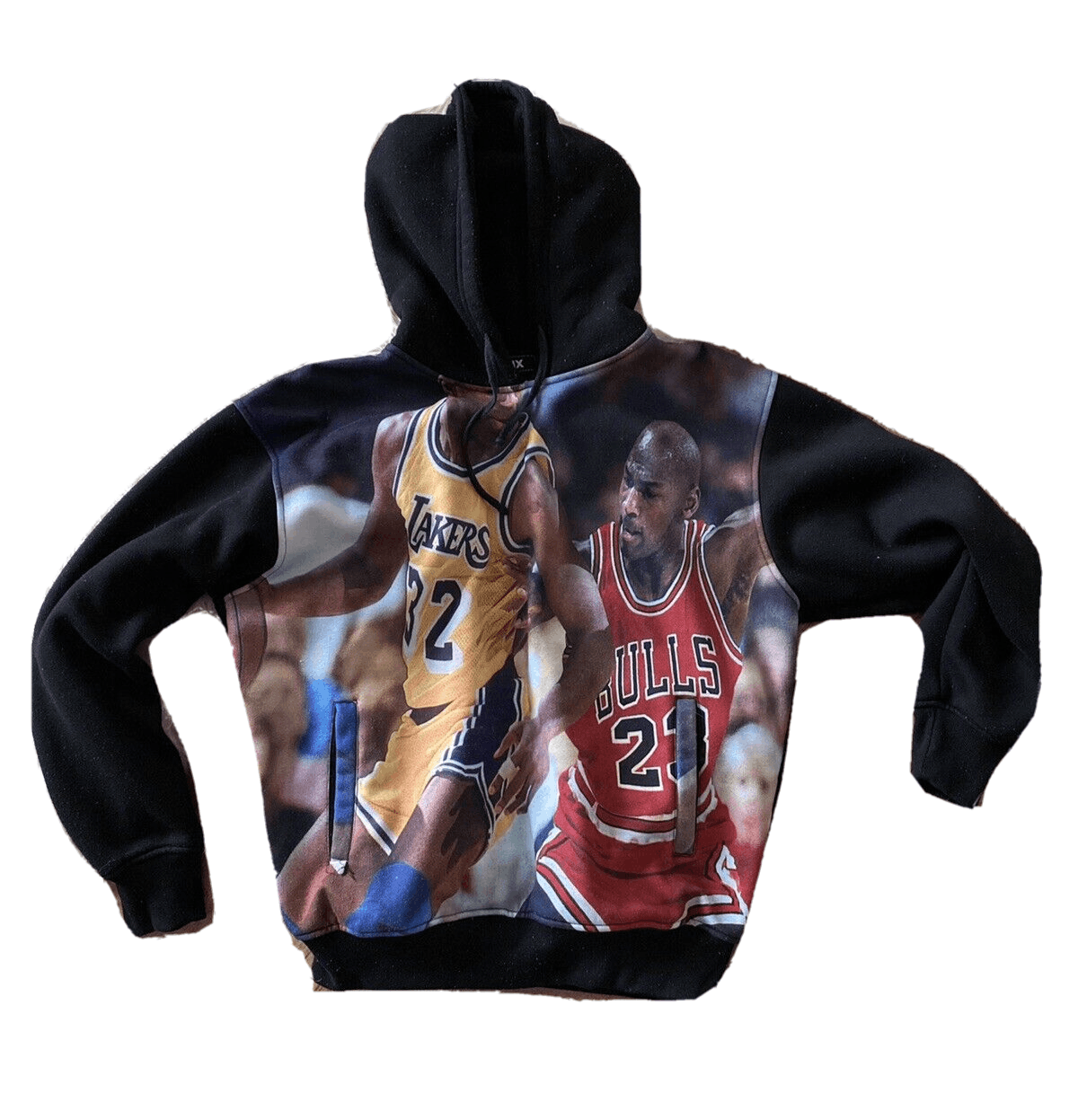 image of Vintage Michael Jordan X Magic Johnson Sweatshirt! in Black, Men's (Size XL)