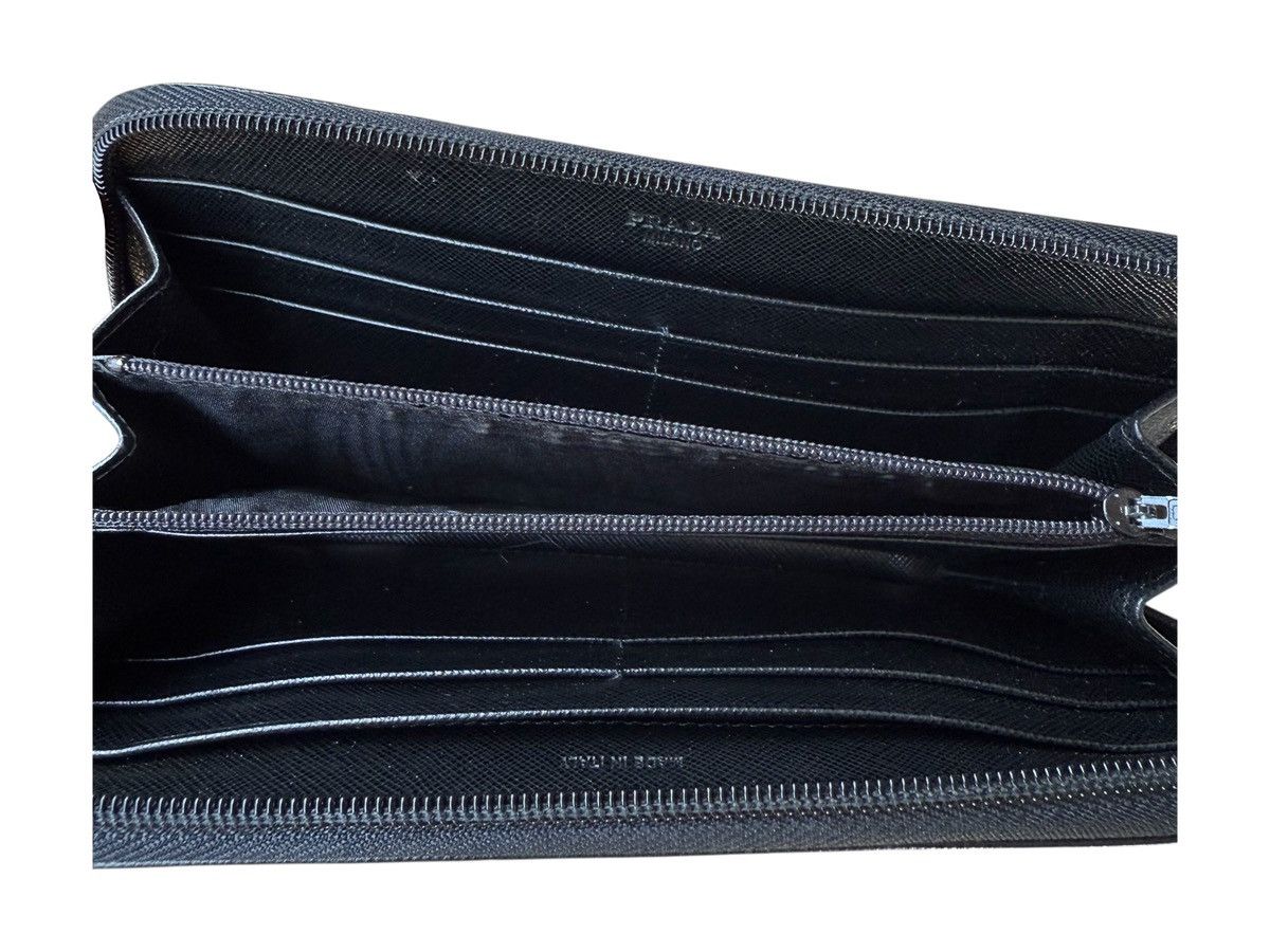 Prada Vintage Prada Logo Plaque Saffiano Long Wallet Size ONE SIZE - 6 Thumbnail