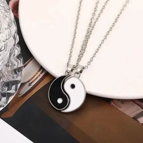 Other 2Pcs Tai Chi Yin Yang Necklace Size ONE SIZE - 3 Thumbnail