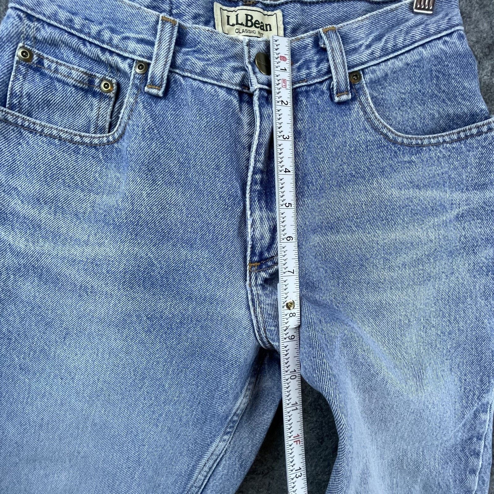 L.L. Bean Vintage L.L.Bean Jeans Womens 6P Denim Straight Taper Ripped Size 26" / US 2 / IT 38 - 10 Thumbnail