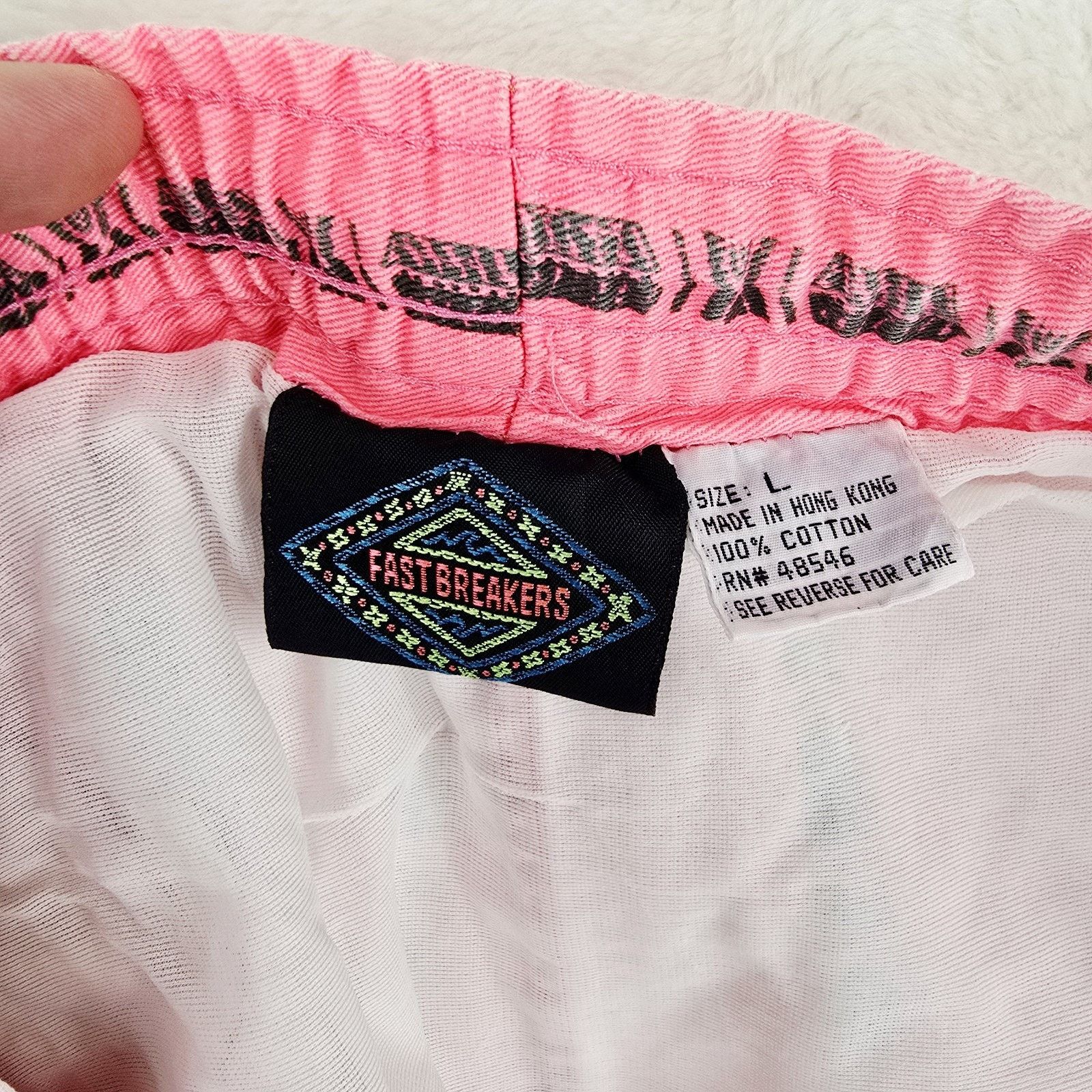 Other Vintage Fast Breakers Retro Board Shorts Mens Large Pink Size US 37 - 6 Thumbnail