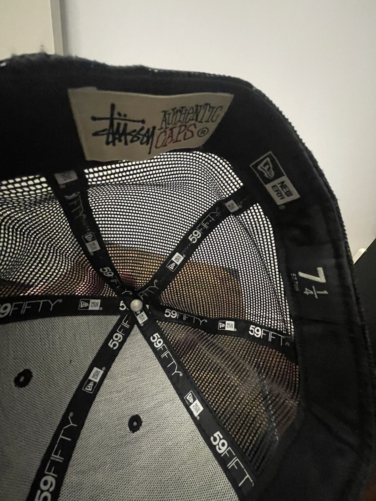 Stussy × Vintage Stussy x New Era 59Fifty trucker Size 36 - 2 Thumbnail