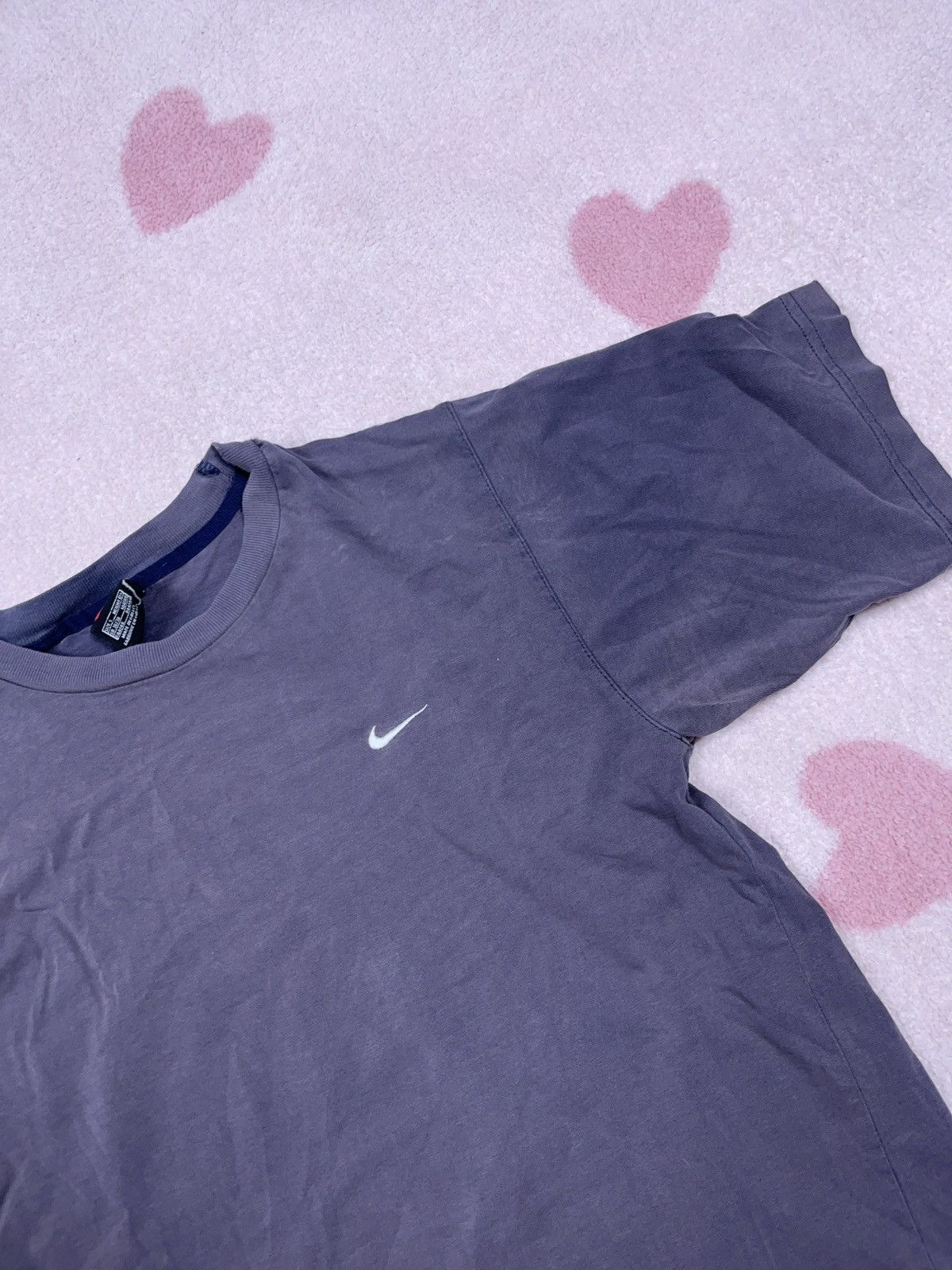 Nike × Vintage ➕ vintage distressed sick fade Nike small swoosh t-shirt 90s Size US S / EU 44-46 / 1 - 2 Thumbnail