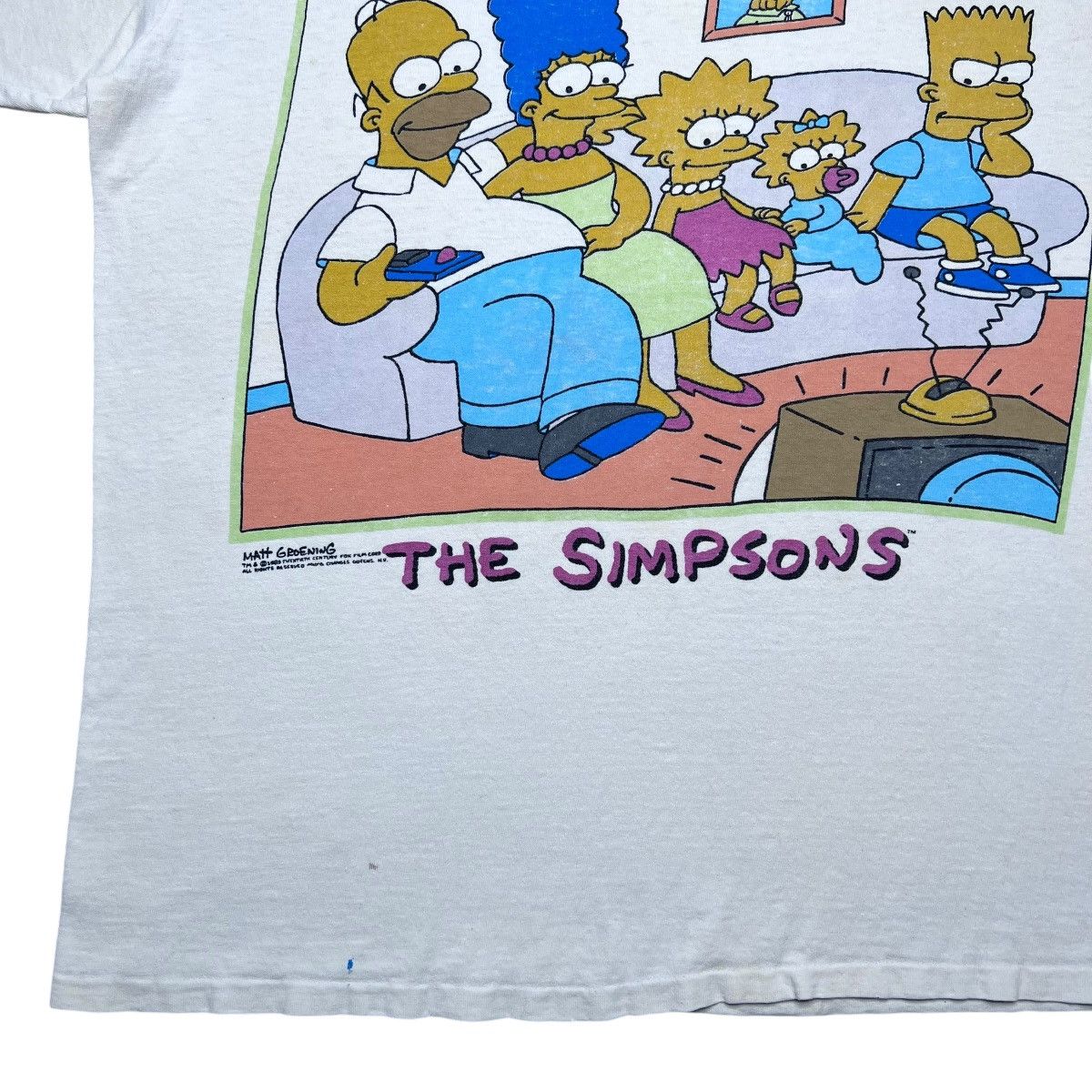 Changes × The Simpsons × Vintage 1989 The Simpsons Family Bonding Cartoon Graphic Changes Tee Size US L / EU 52-54 / 3 - 6 Thumbnail