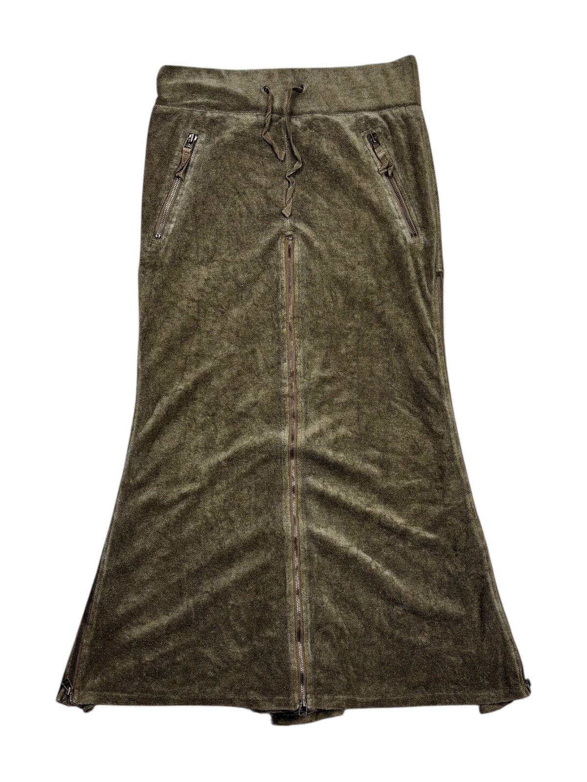 GOA 2000s GOA - Apocalypse Style Velvet Skirt Size 29" - 4 Thumbnail