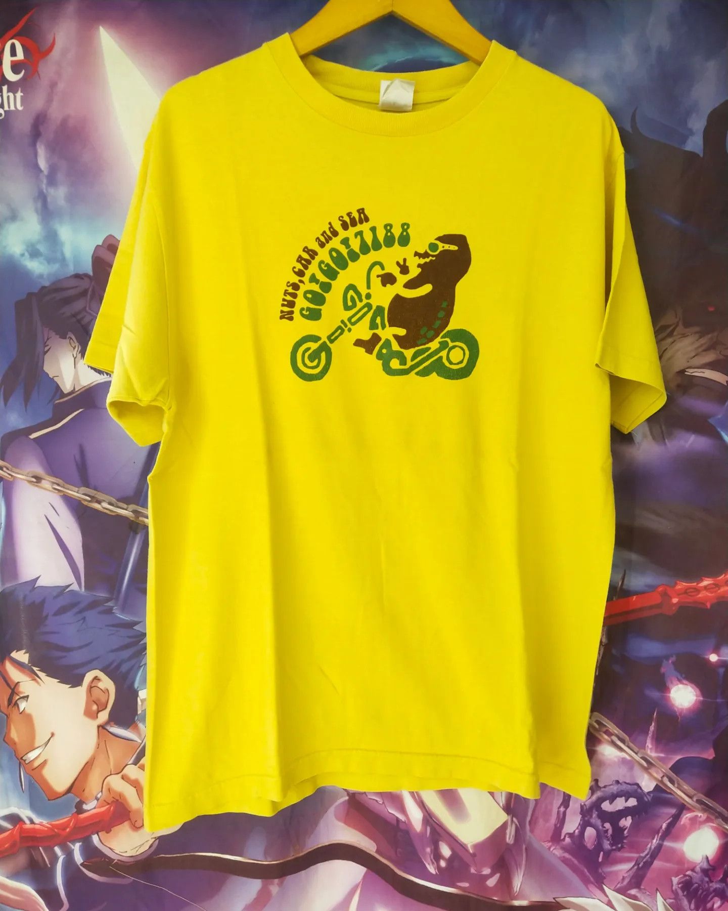 Band Tees Vintage Go!Go!7188 Nuts Car and Sea Yellow Band Tee Size US L / EU 52-54 / 3 - 1 Thumbnail