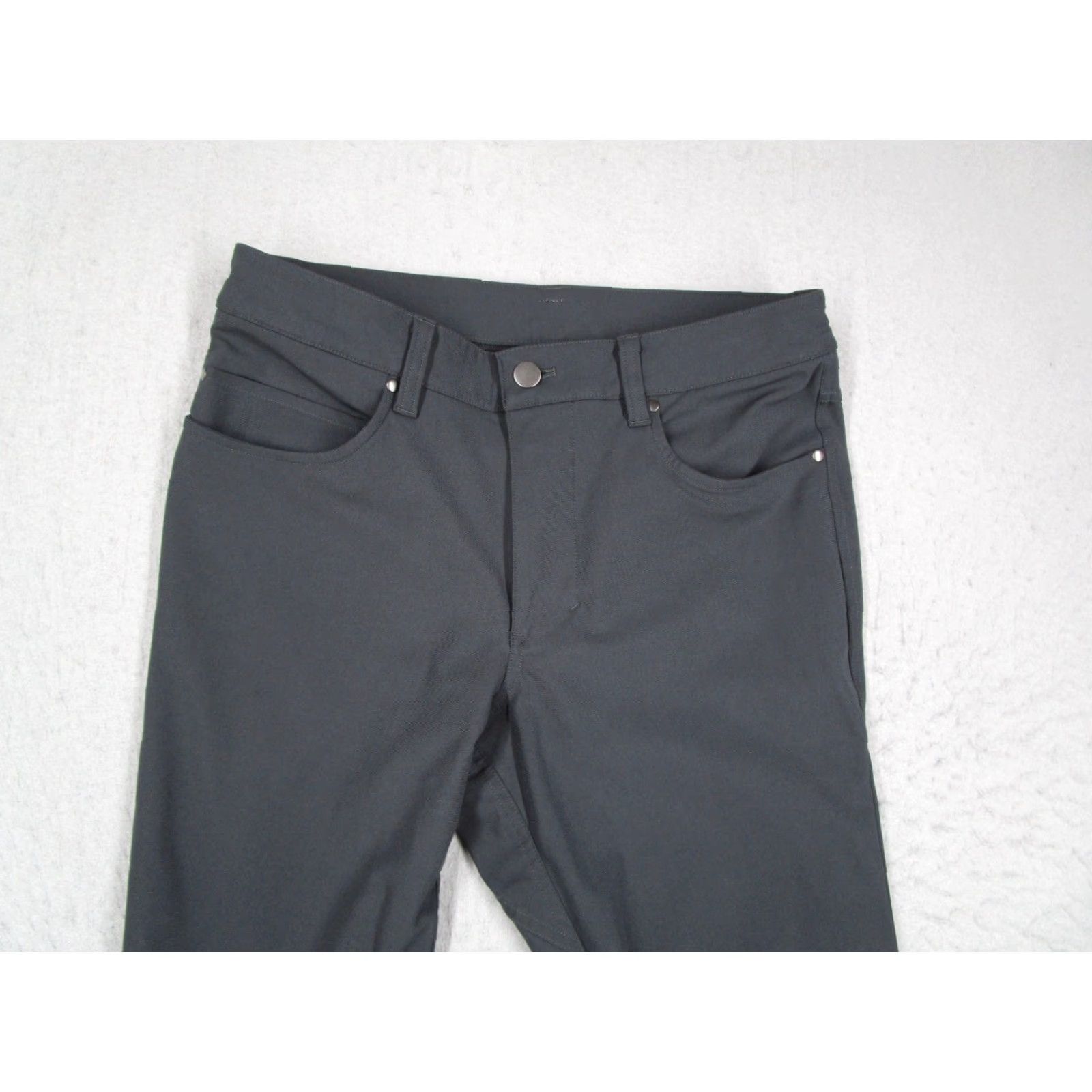 Lululemon Lululemon Pants Mens 28 Gray ABC Skinny Chino Travel Casual Flat Front 5-Pocket Slim Tapered Inseam 31 - 28x31 - Modern Logo Style Size US 28 / EU 44 - 2 Thumbnail
