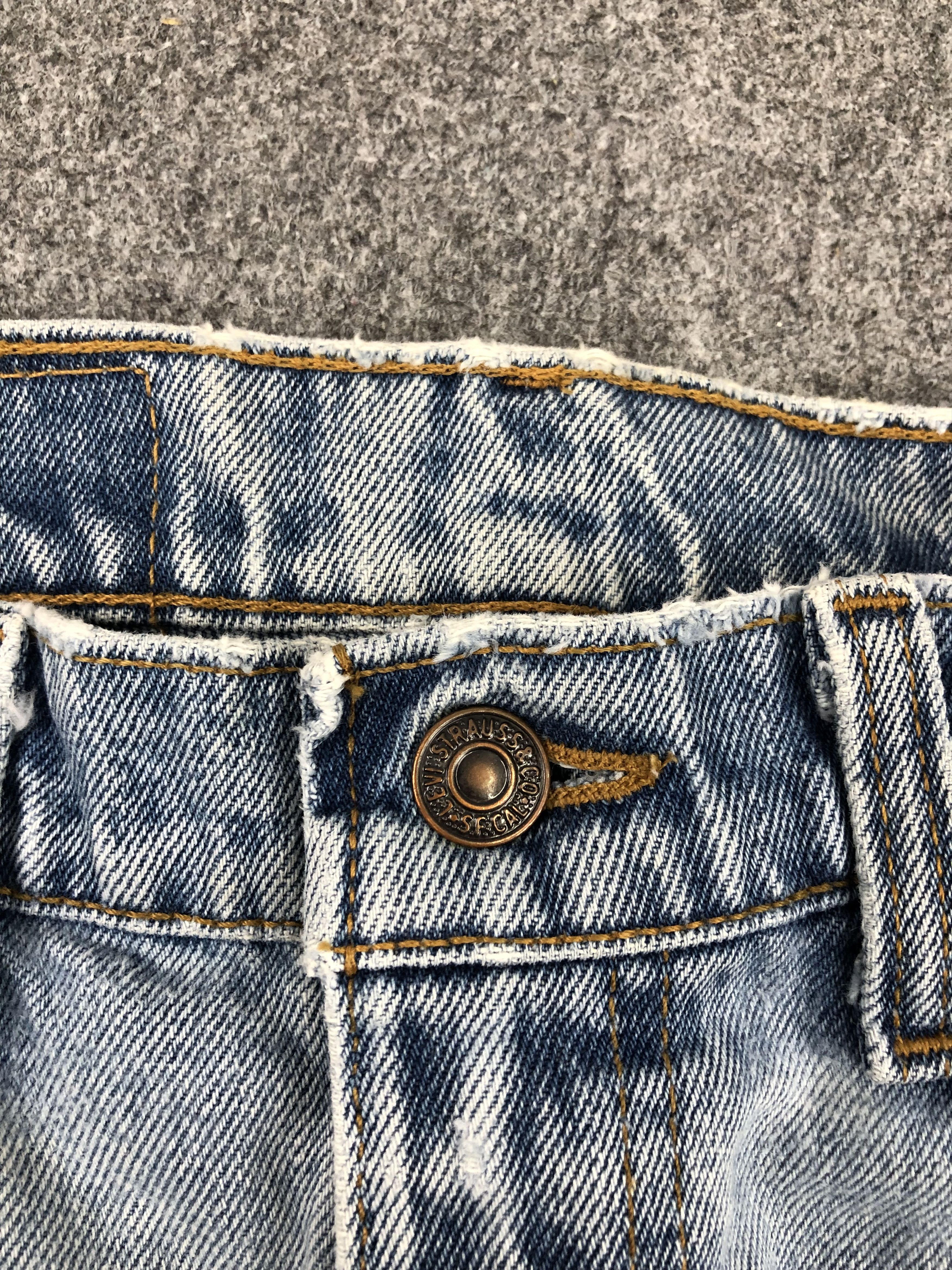 Levi's Vintage 90s Levis 555 Faded Blue Jeans DPP0222 Size US 32 / EU 48 - 10 Thumbnail