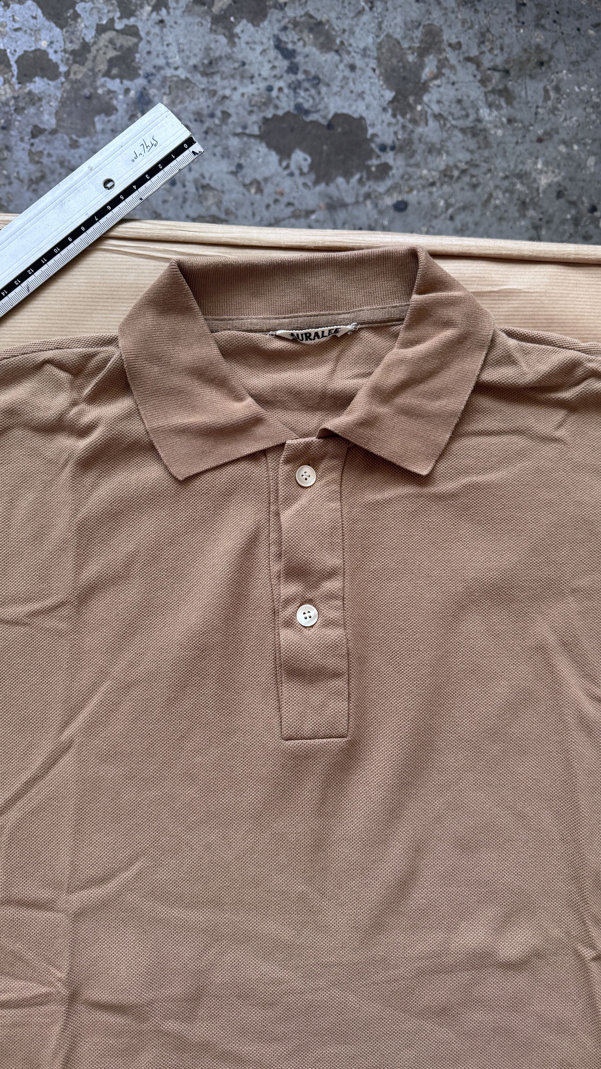 Auralee aa . 4 . super fine cotton pique big polo . A23SP01SK Size US M / EU 48-50 / 2 - 1 Thumbnail