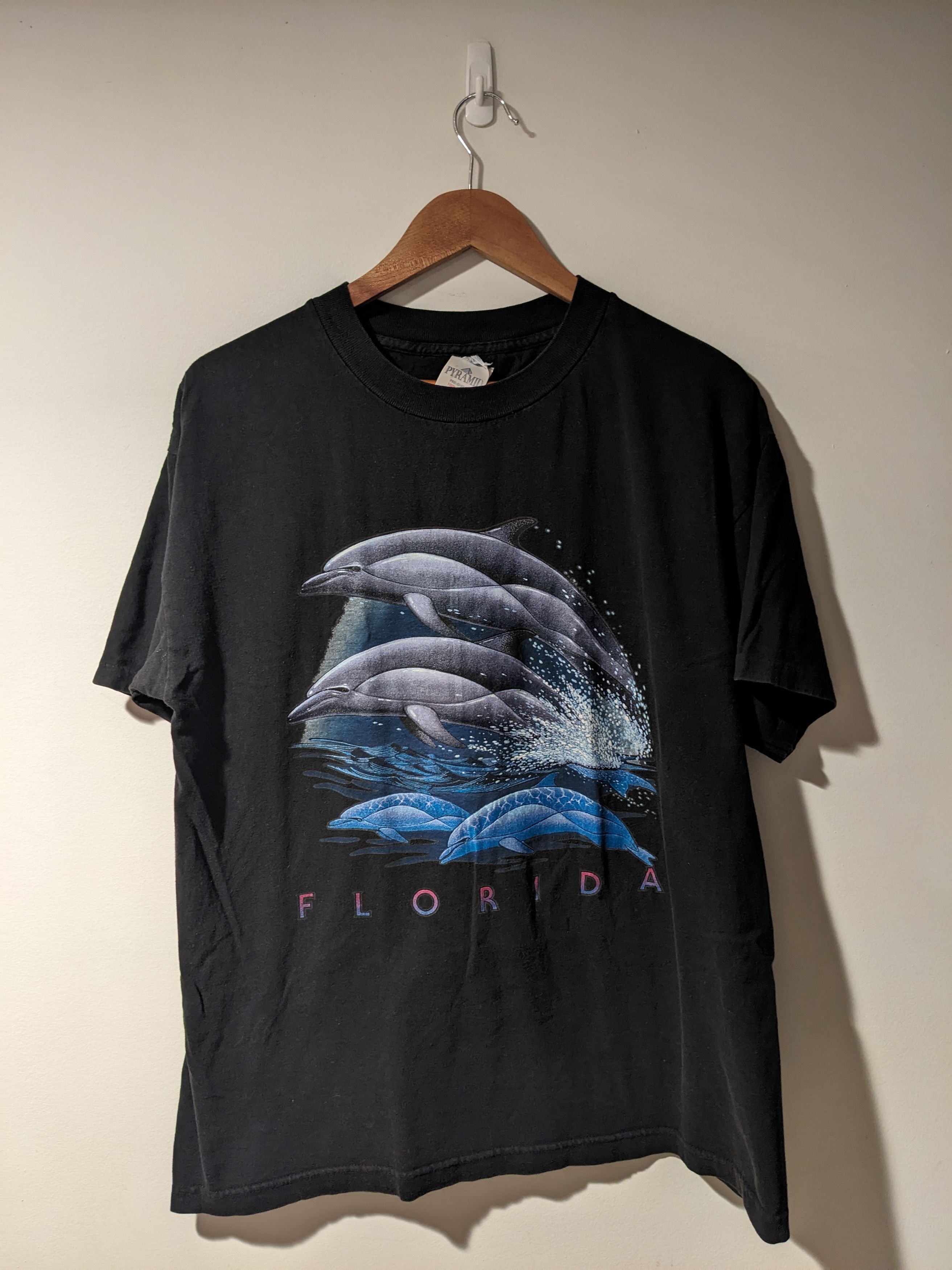 Other Vintage 90s Dolphins Animal Nature Florida Large T-Shirt Size US L / EU 52-54 / 3 - 1 Thumbnail