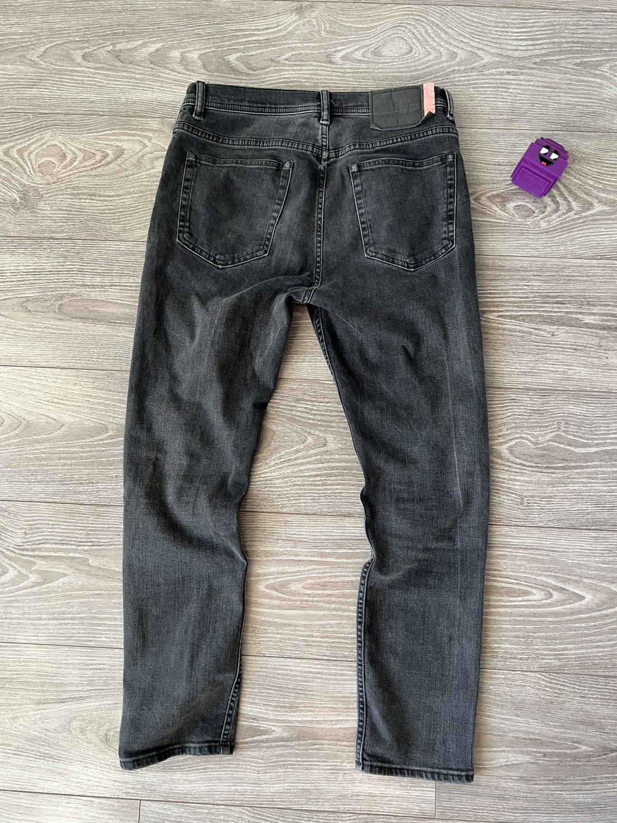 Acne Studios Acne Studios Bla Konst Stockholm River Used Black Men Jeans Size US 32 / EU 48 - 18 Thumbnail