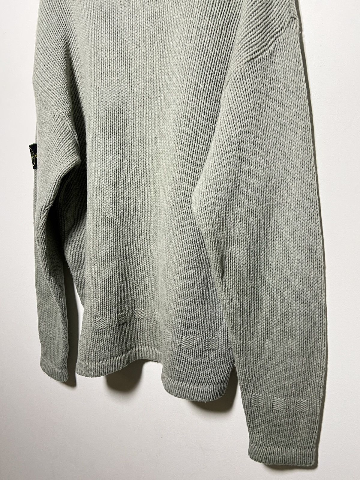Stone Island stone island 80s knit v-neck vintage archive sweater Size US M / EU 48-50 / 2 - 13 Thumbnail