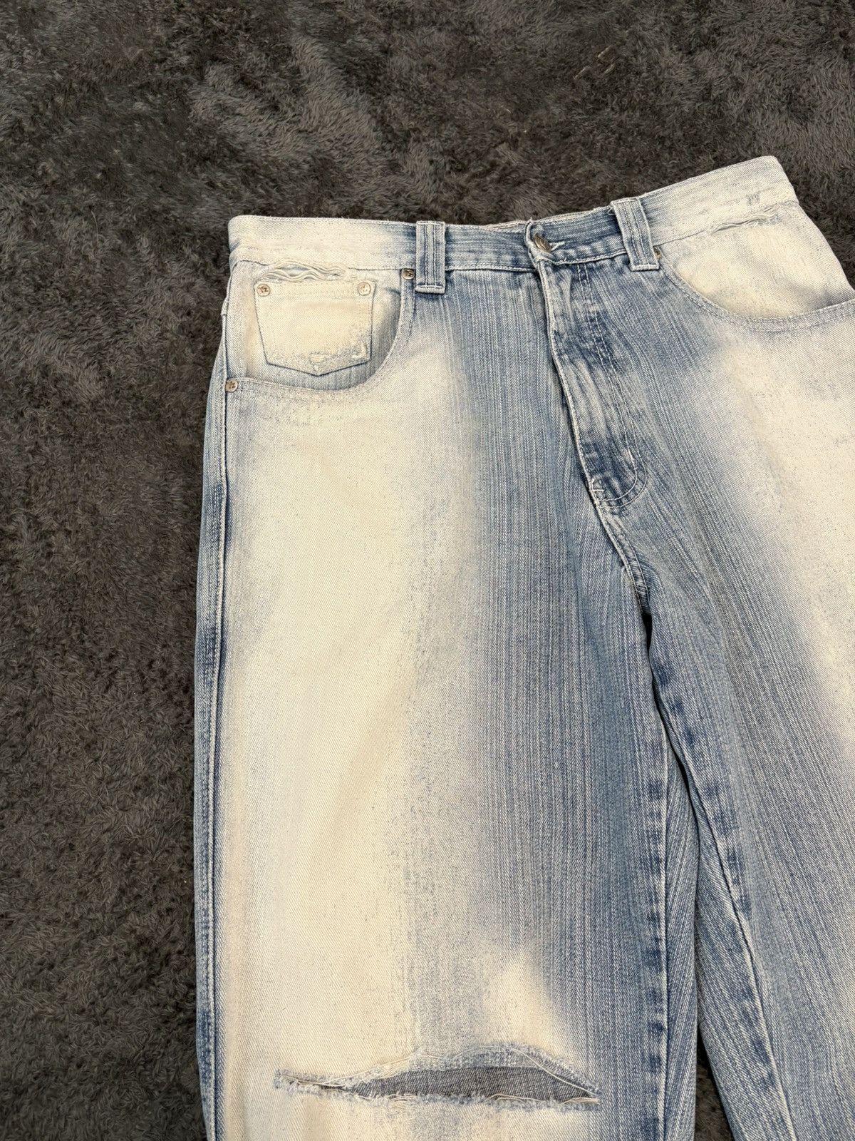 Japanese Brand Rare 2000s Baggy Y2K Vintage Distressed Jeans Size US 32 / EU 48 - 6 Thumbnail