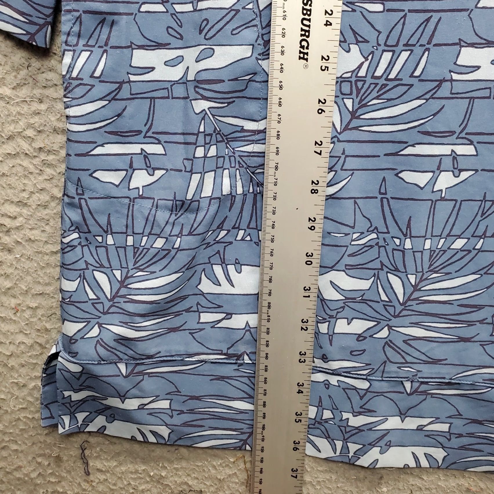 Vintage L.L. Bean Tunic Dress Womens L Multi Tropical Leaf V-Neck Side Slit Dress Size L / US 10 / IT 46 - 4 Thumbnail