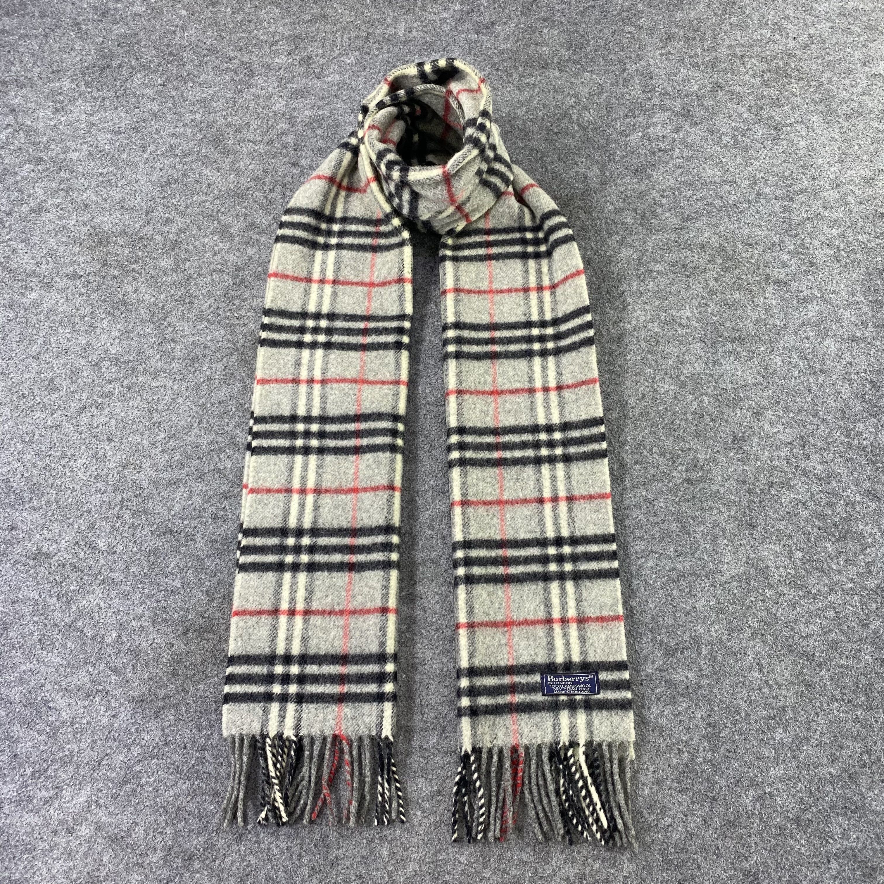 Burberry Burberry Wool Muffler / Scarf / Neckwear-T1516 Size ONE SIZE - 1 Thumbnail